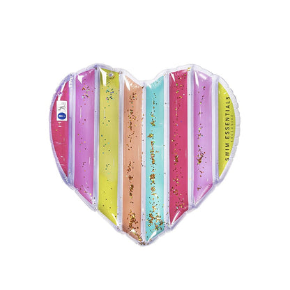 Swim Essentials Pool Float - Multicolor Heart- Color Rush - 150 Cm