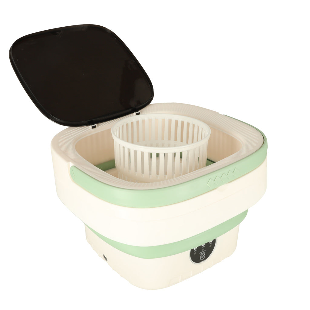 Mini lave-linge portable pliable 12l vert