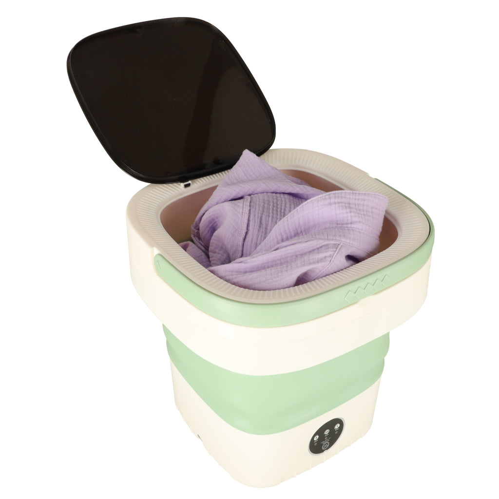 Mini lave-linge portable pliable 12l vert