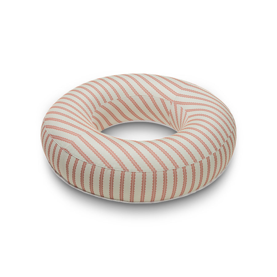 Swim Essentials Premium Swim Ring - Red/beige - Saint Tropez - Ø 120 Cm