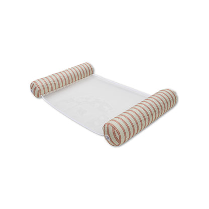 Swim Essentials Premium Wasserhängematte – Rot/Beige – Saint Tropez