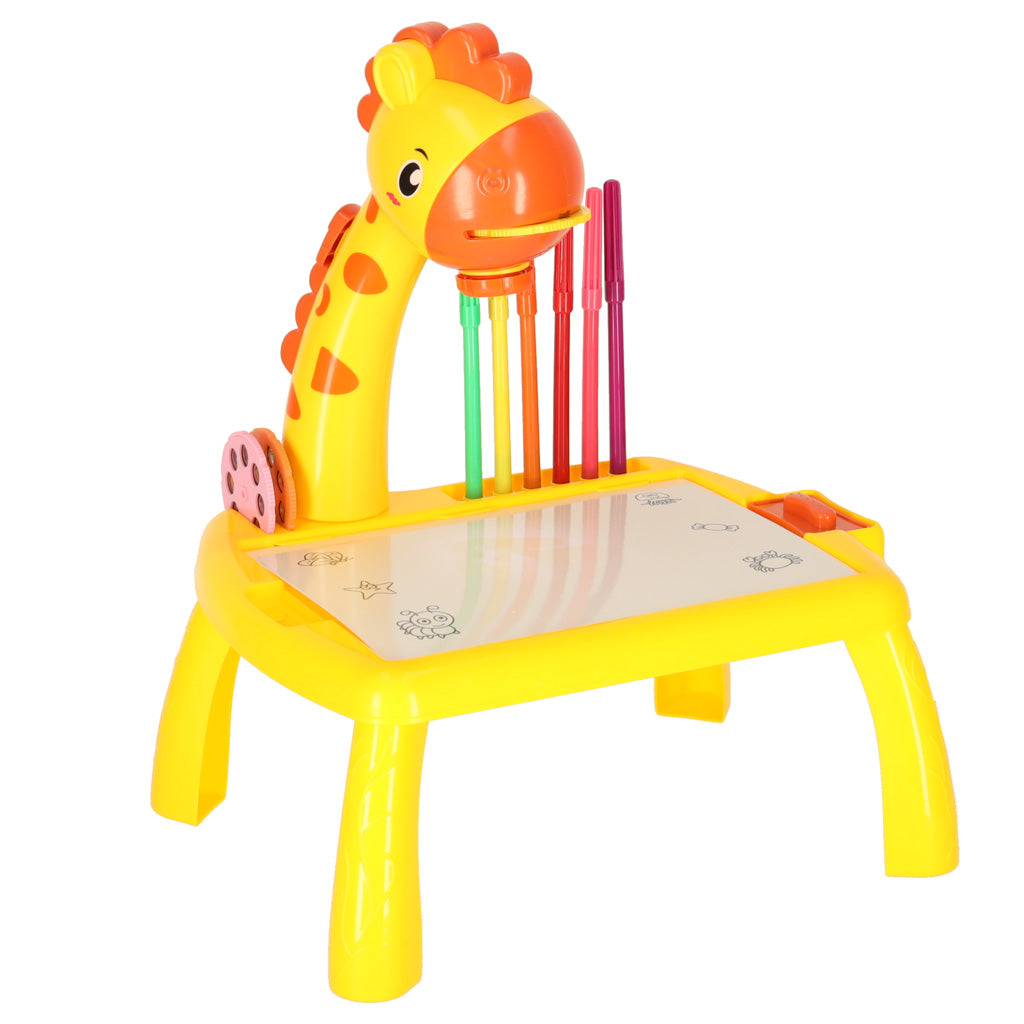 Projector Projector Drawing Table Giraffe Yellow