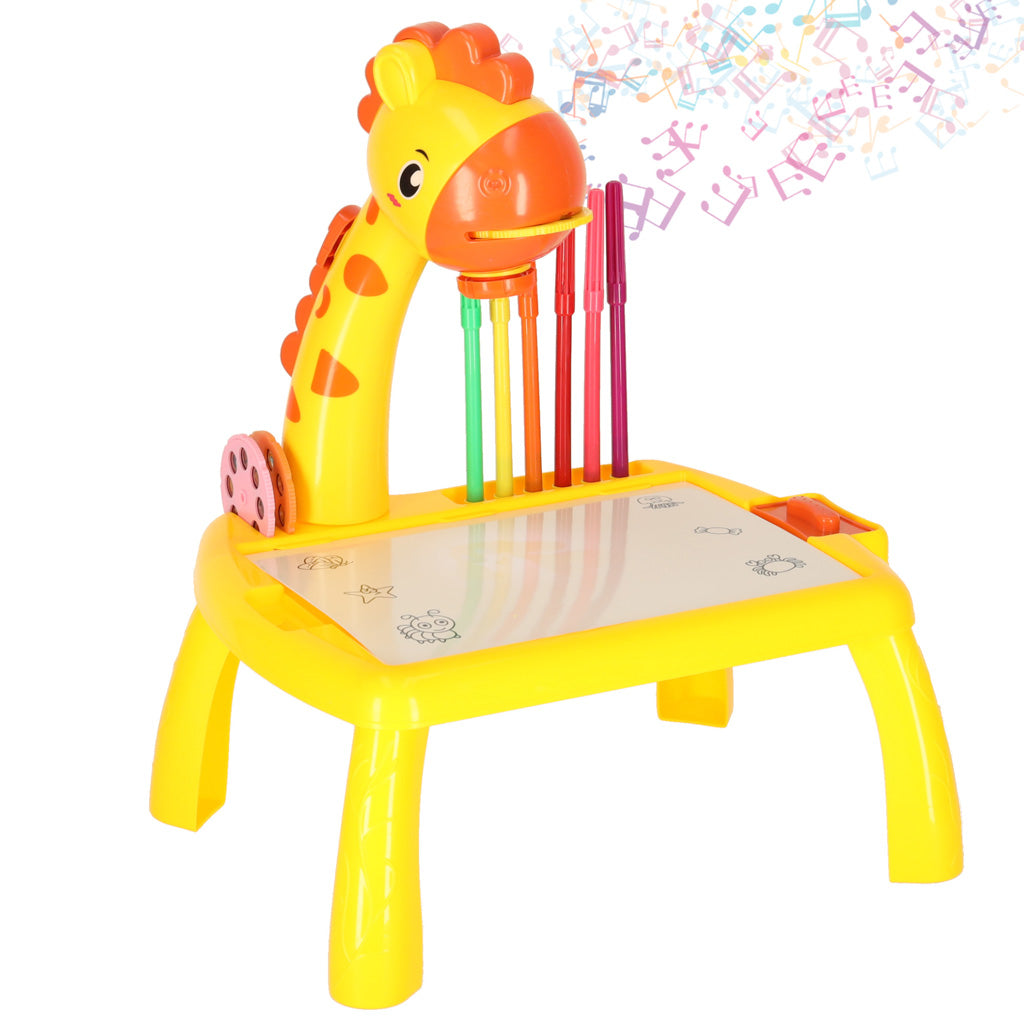 Projector Projector Drawing Table Giraffe Yellow