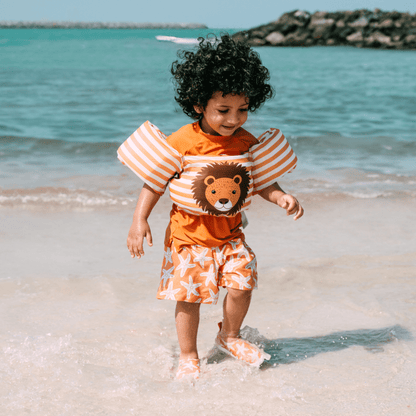 Swim Essentials Puddle Jumper - Bruin/wit - Flow - 2/6 jaar