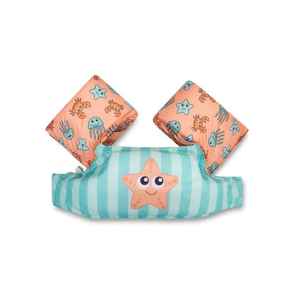 Swim Essentials Puddle Jumper - Grön/rosa - Djurband - 2/6 år
