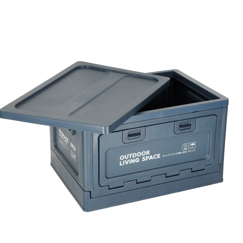 Camping Box Trunk Organizer Navy Blue