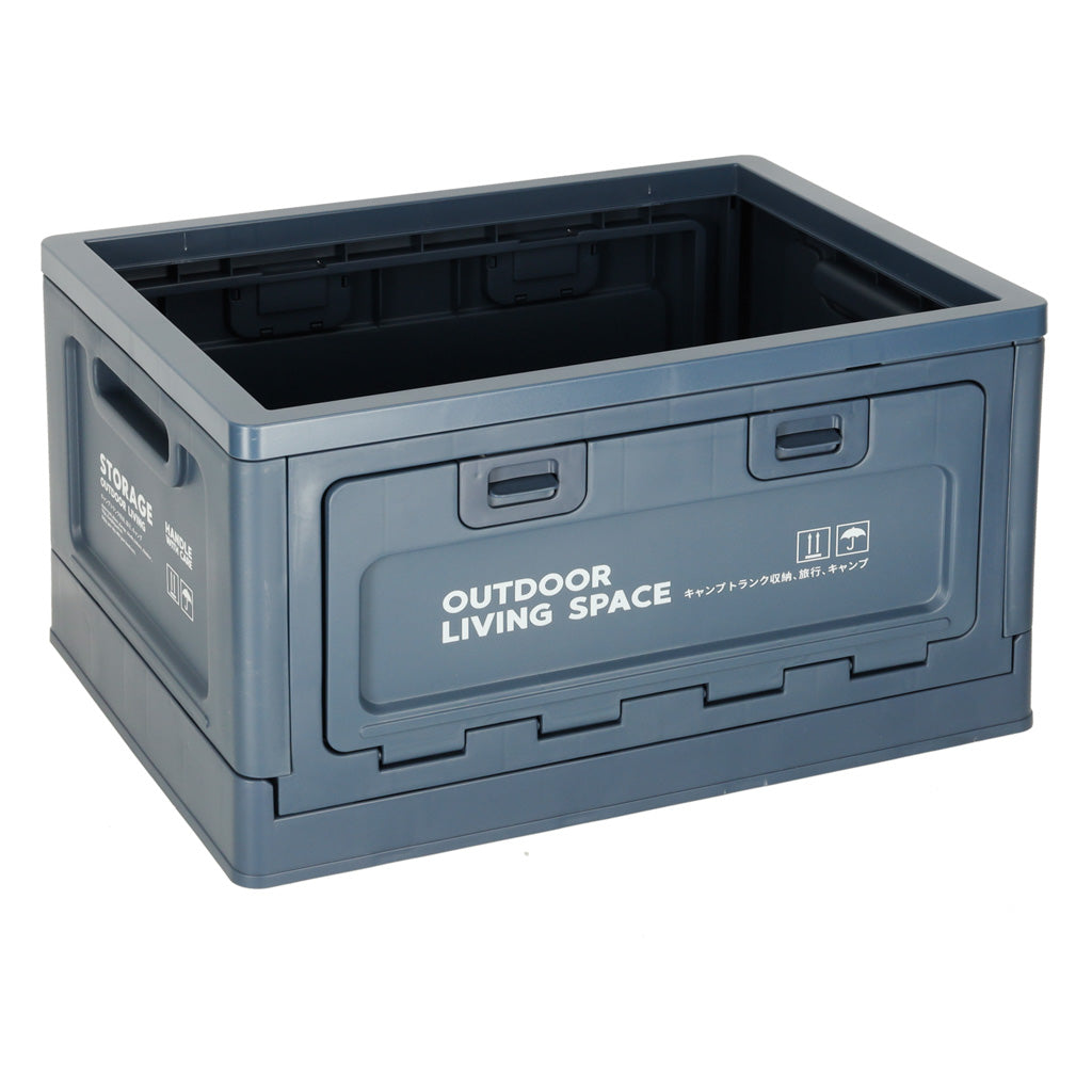 Camping Box Trunk Organizer Navy Blue