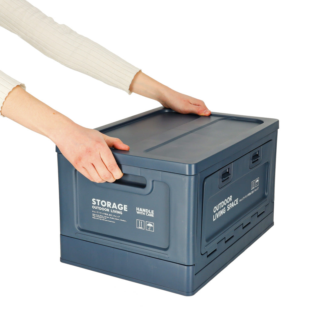 Camping Box Trunk Organizer Navy Blue