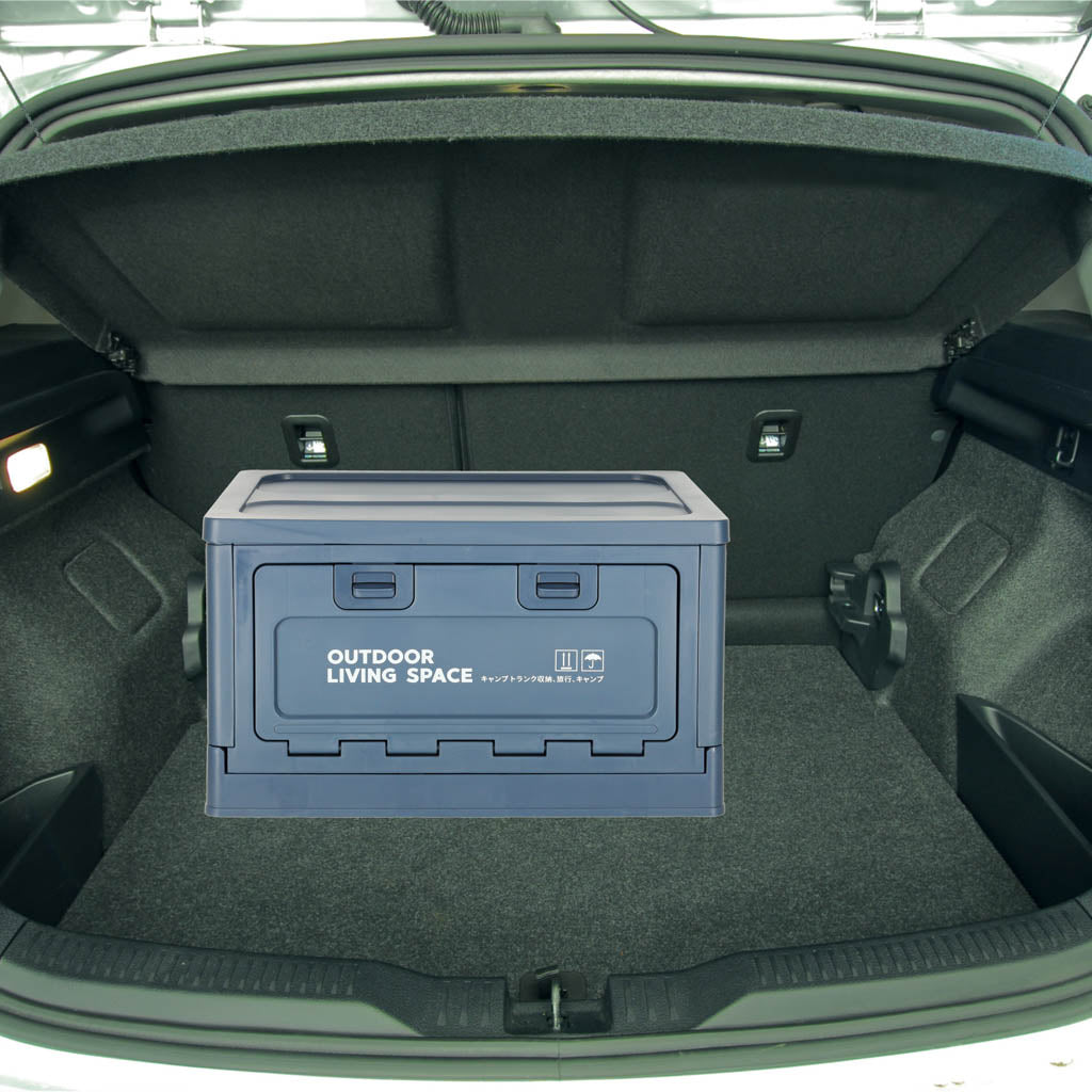 Camping Box Trunk Organizer Navy Blue