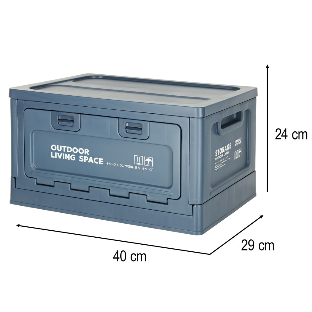 Camping Box Trunk Organizer Navy Blue