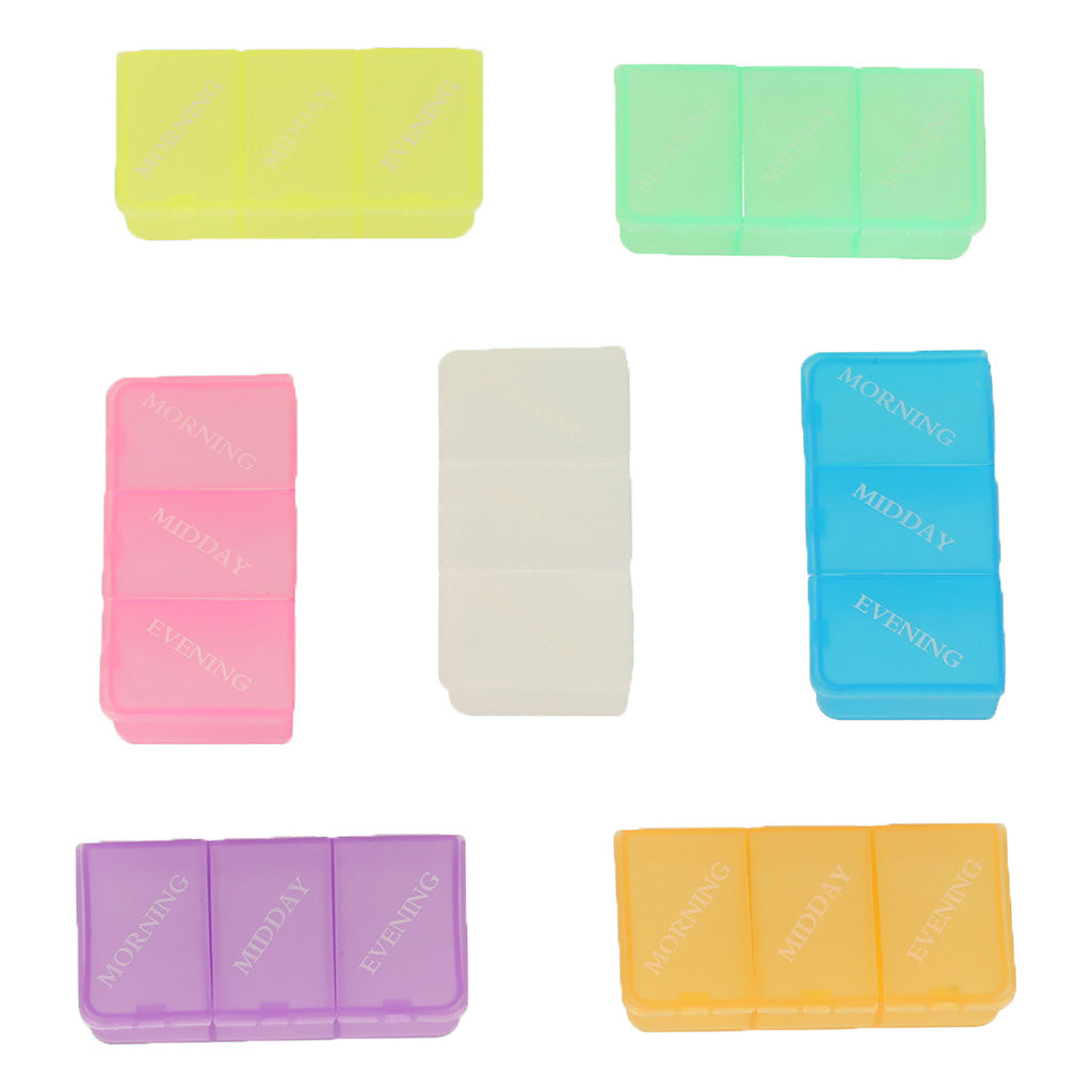 Container Organizer Medicine Pill Box Weekly 7 Days Standing