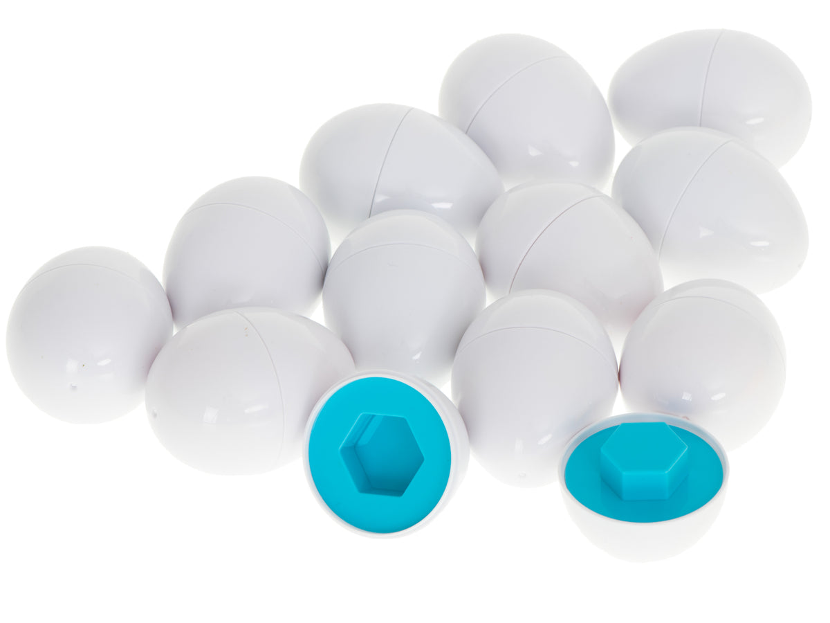 Trieur de puzzle éducatif assortissant les formes d'œufs 12 pièces