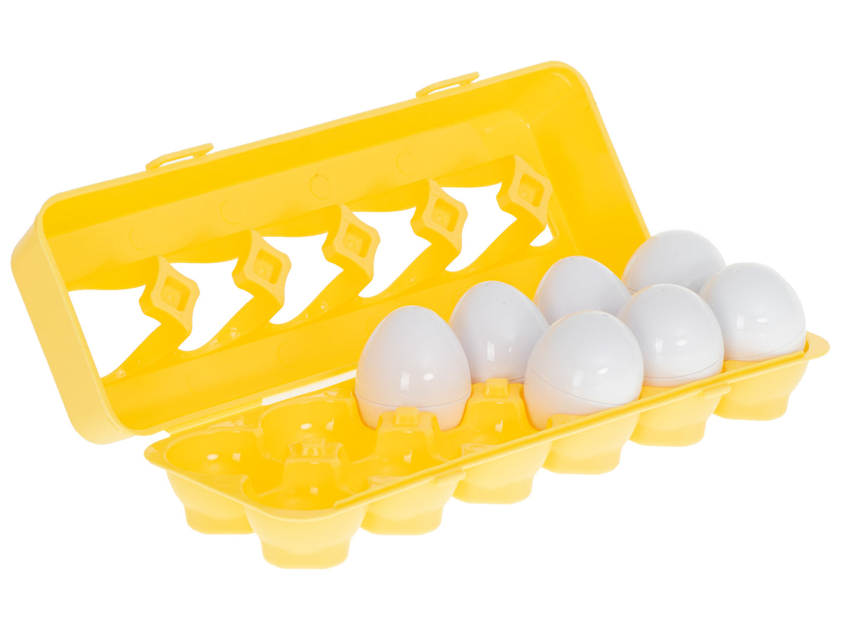 Trieur de puzzle éducatif assortissant les formes d'œufs 12 pièces