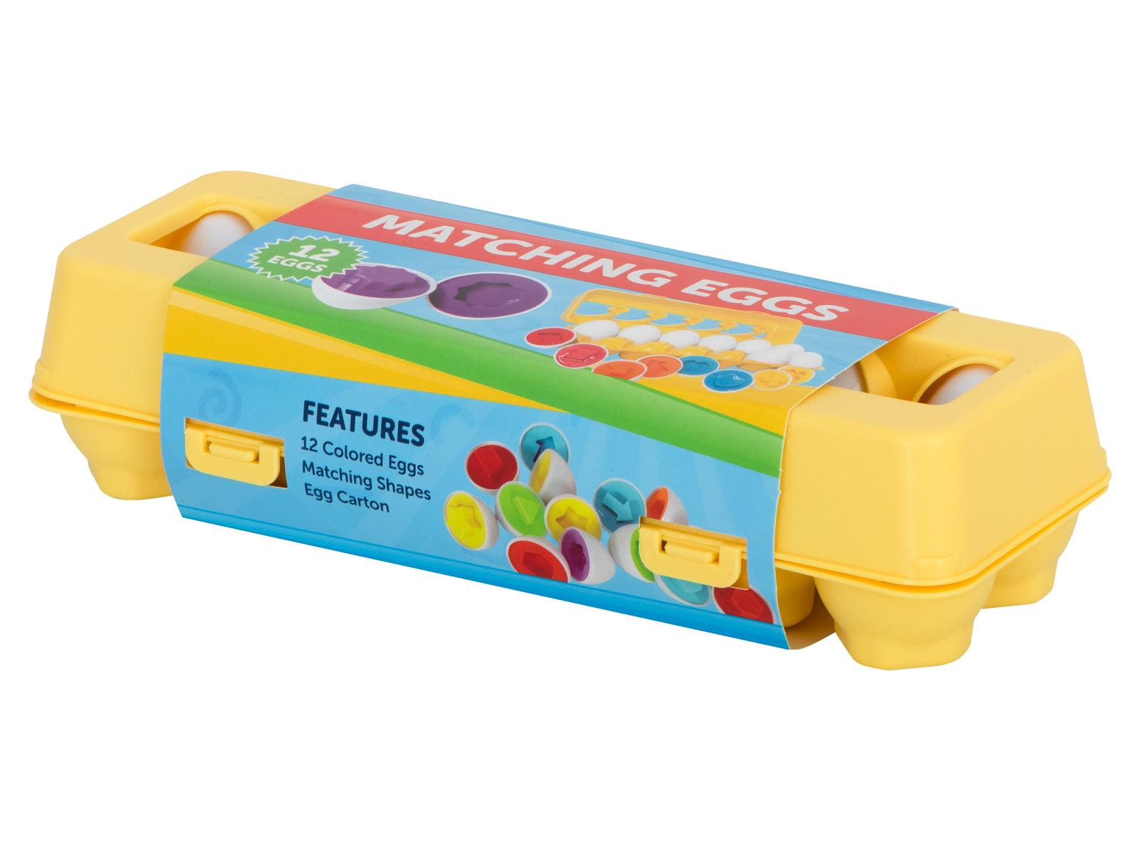 Educational Puzzle Sorter Match Egg Shapes 12pcs
