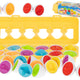 Educational Puzzle Sorter Match Shapes Fruits Eggs 12pcs