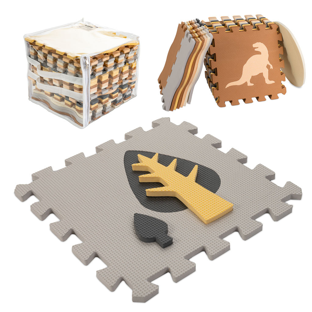 Foam Puzzle Mat / Playpen 36-piece Dinosaurs 143cm X 143cm X1cm