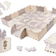 Covoraș pentru puzzle din spumă/Toc pentru copii 36el. Gri-ecru