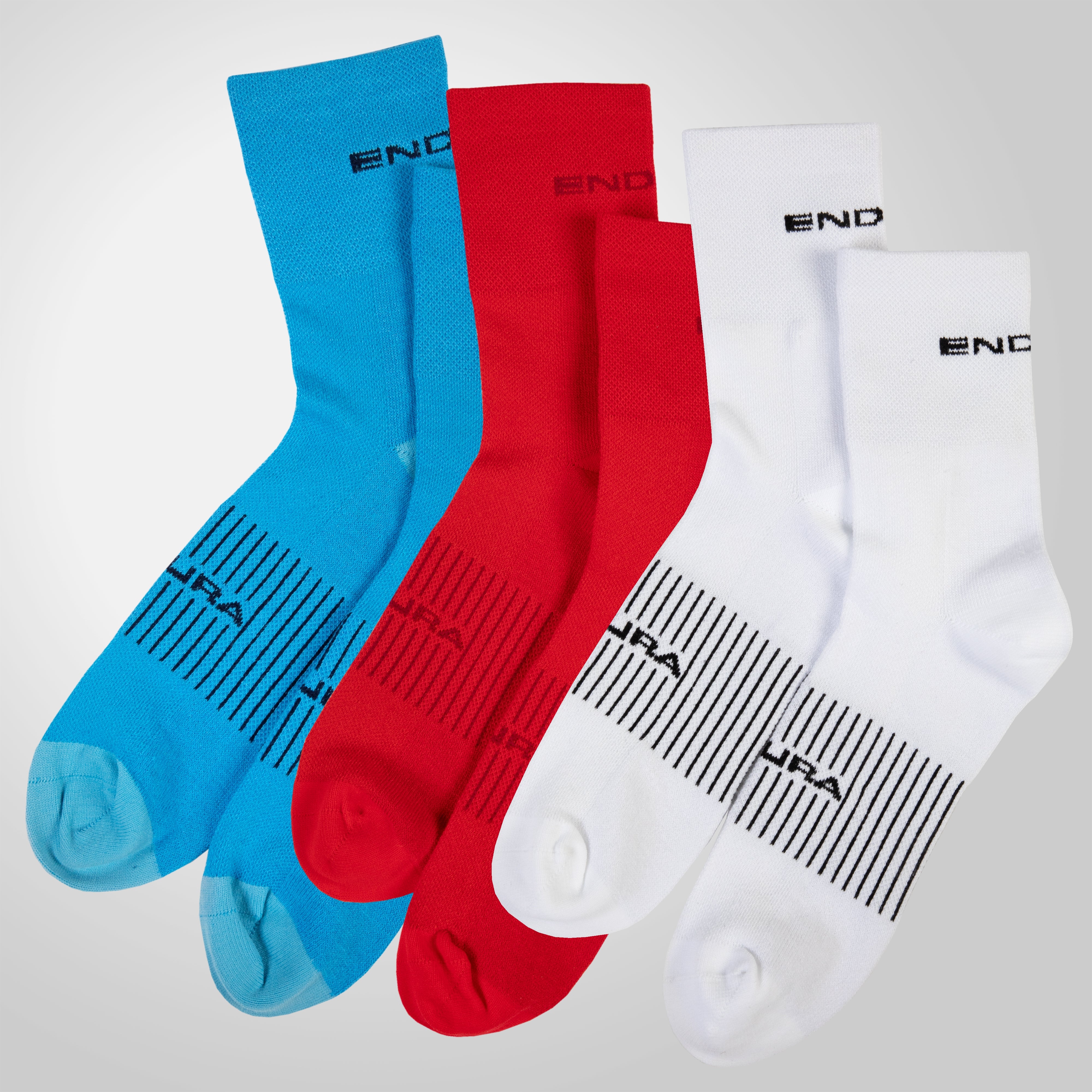 Endura Coolmax® Race Sock (triple Pack) White