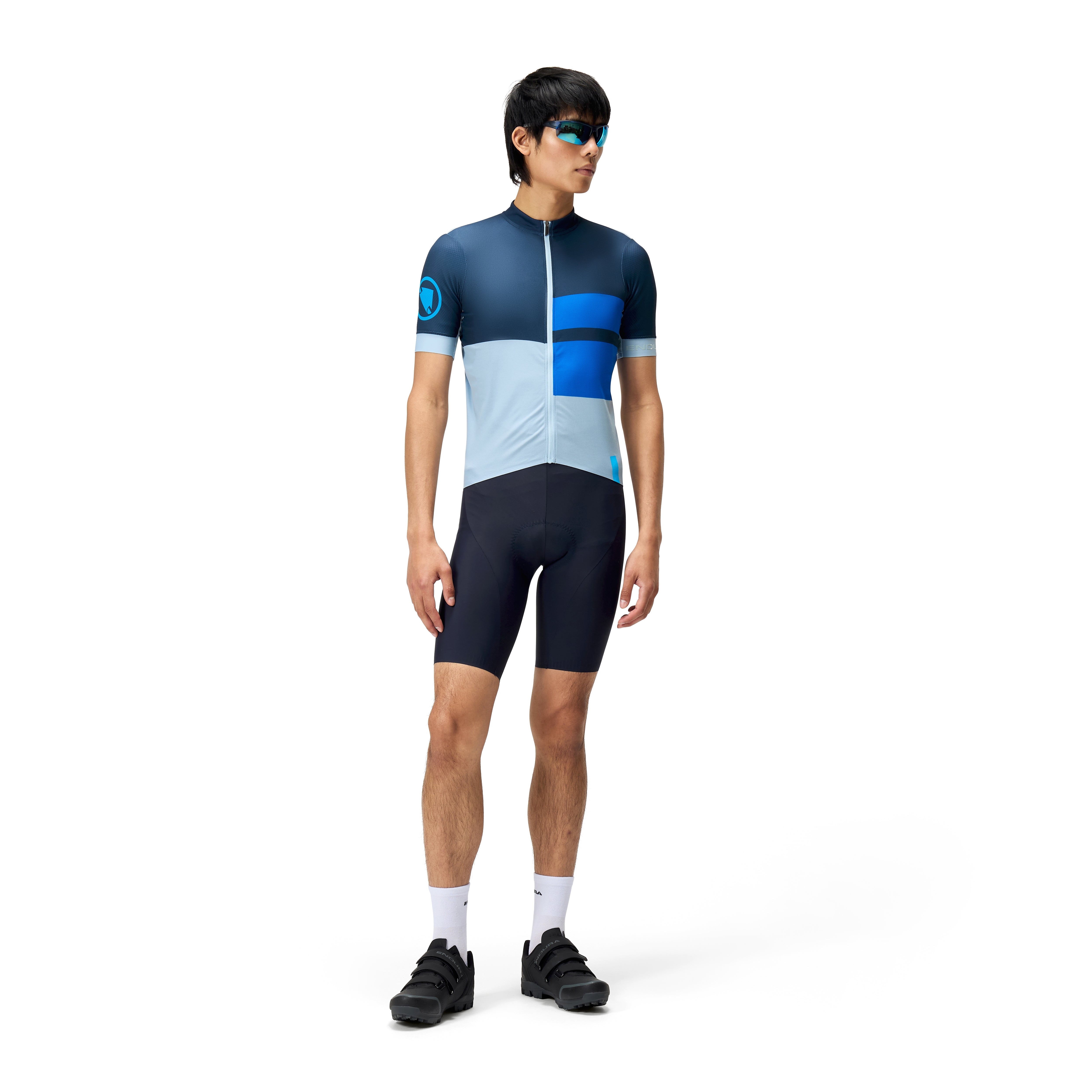 Endura Fs260 Print S/s Jersey Ink Blue