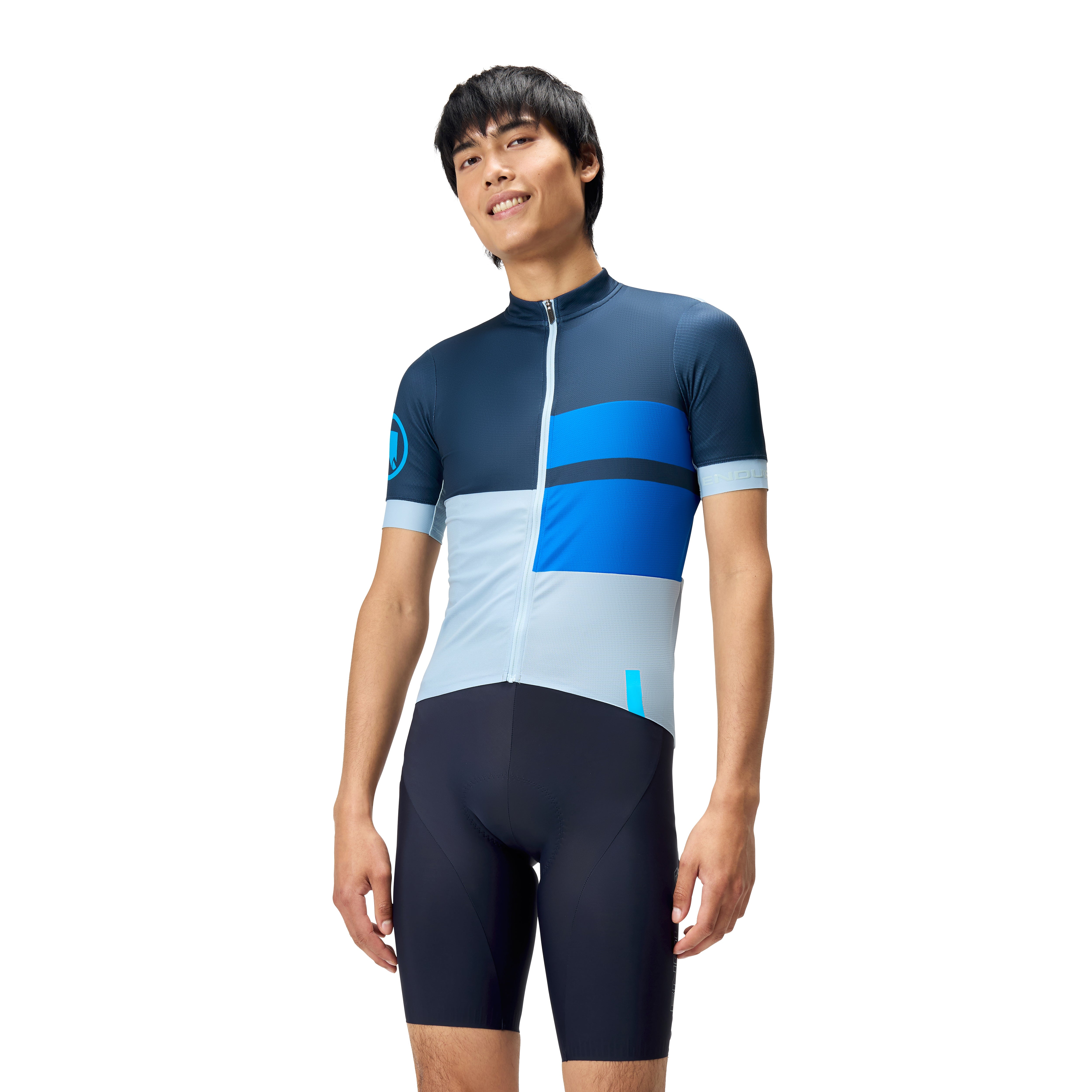 Endura Fs260 Print S/s Jersey Ink Blue