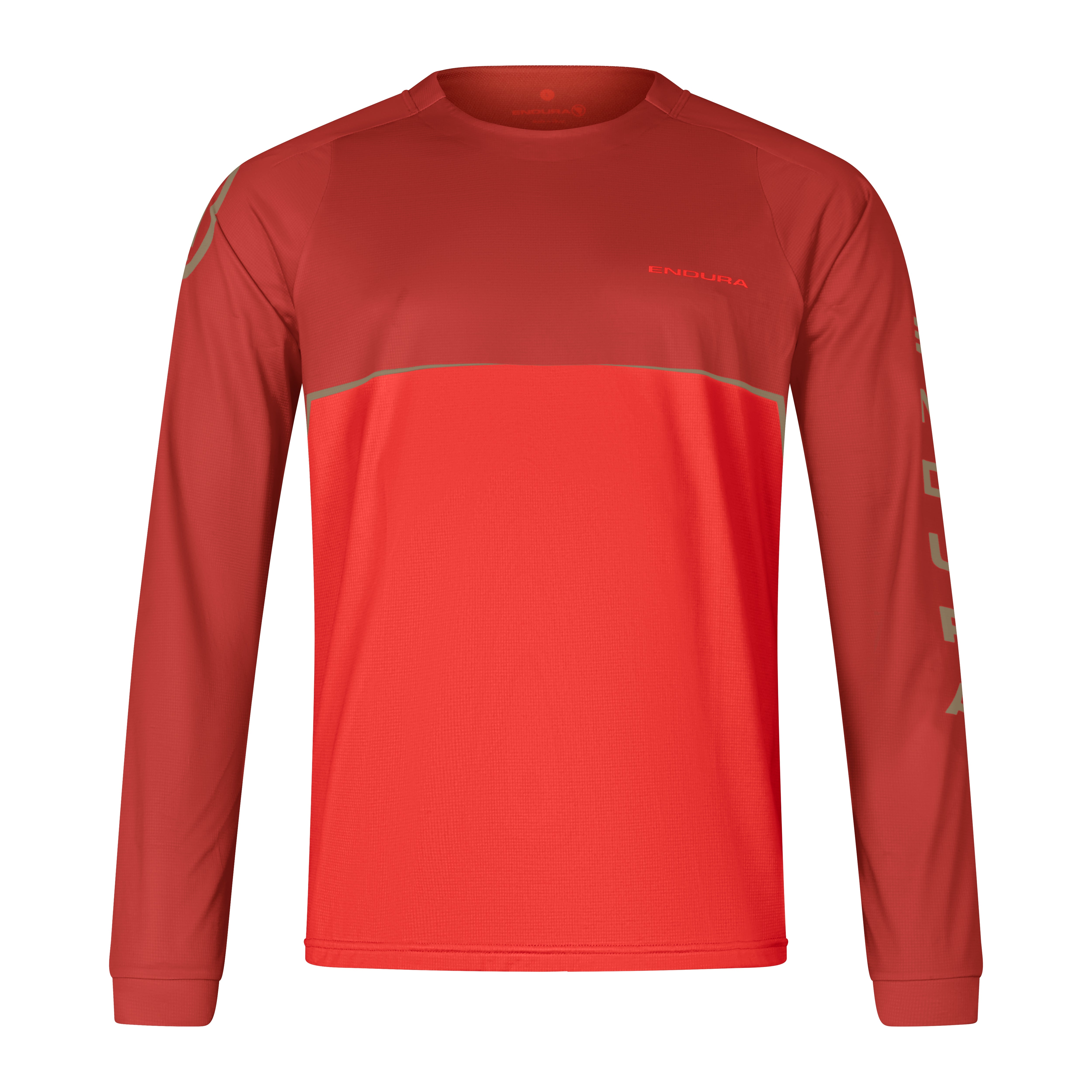Endura Core Printed L/s Tee Flame Red