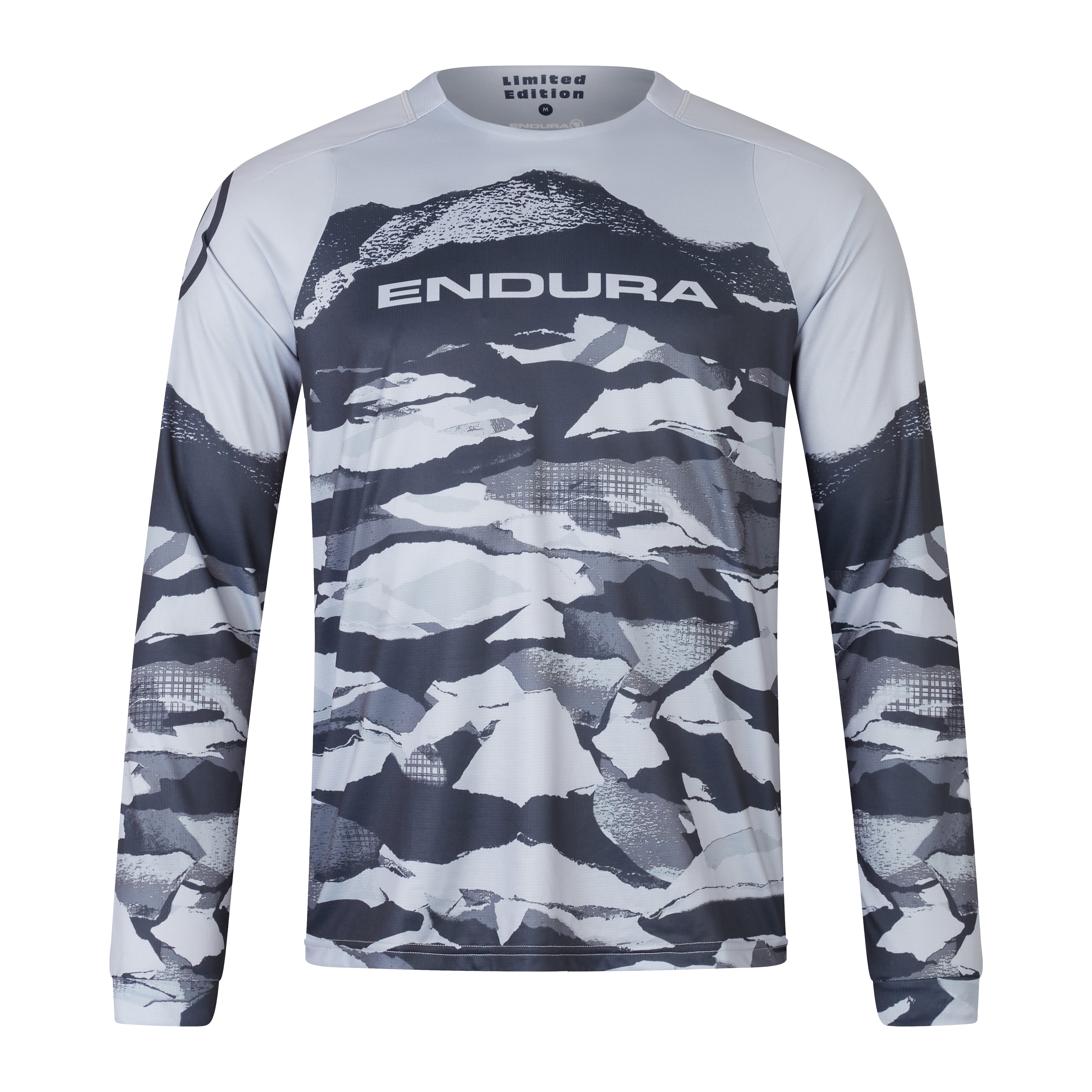 Endura Mountain Camo Ltd Printed L/s Tee Black
