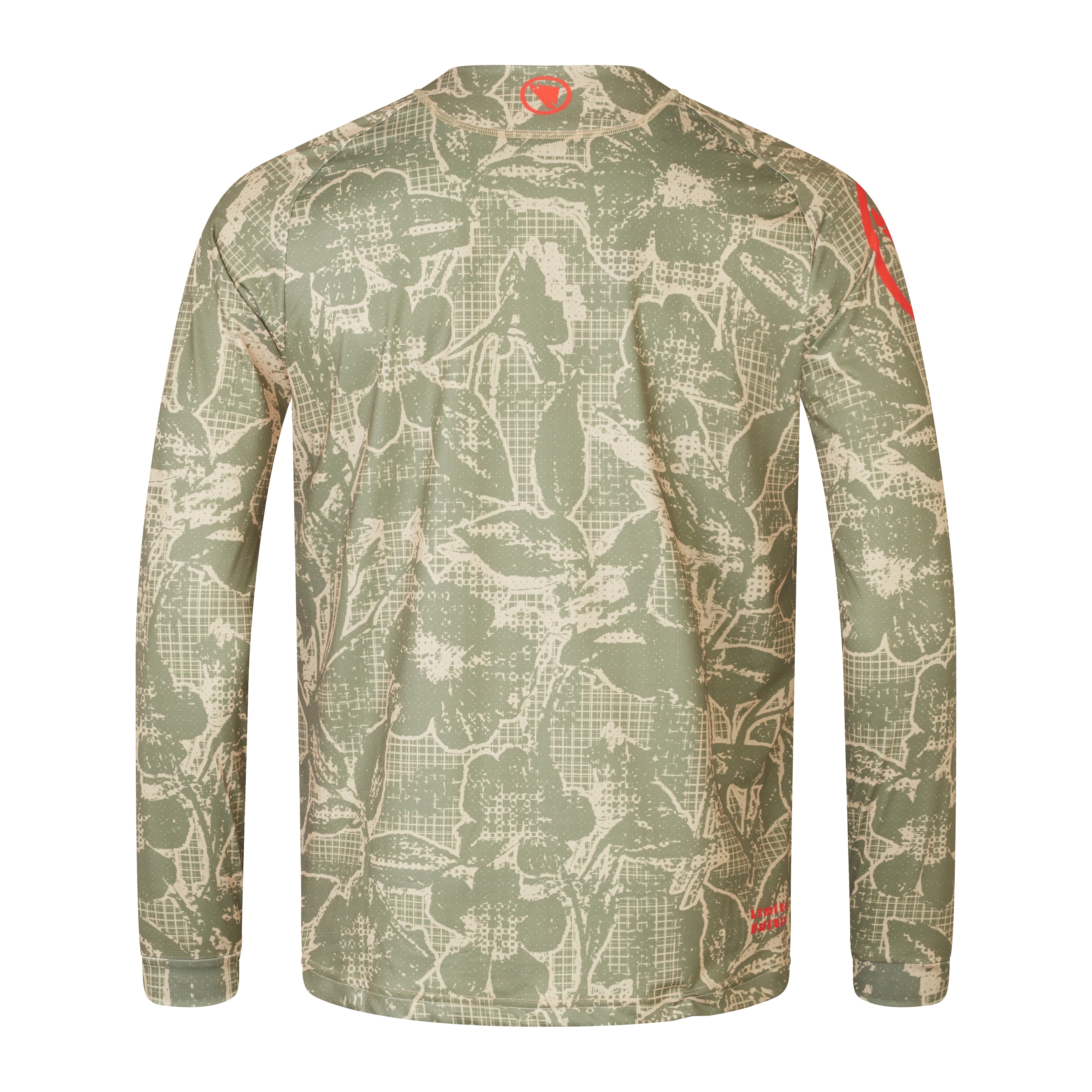 Endura Grid Floral Ltd Printed L/s Tee Tweed Green