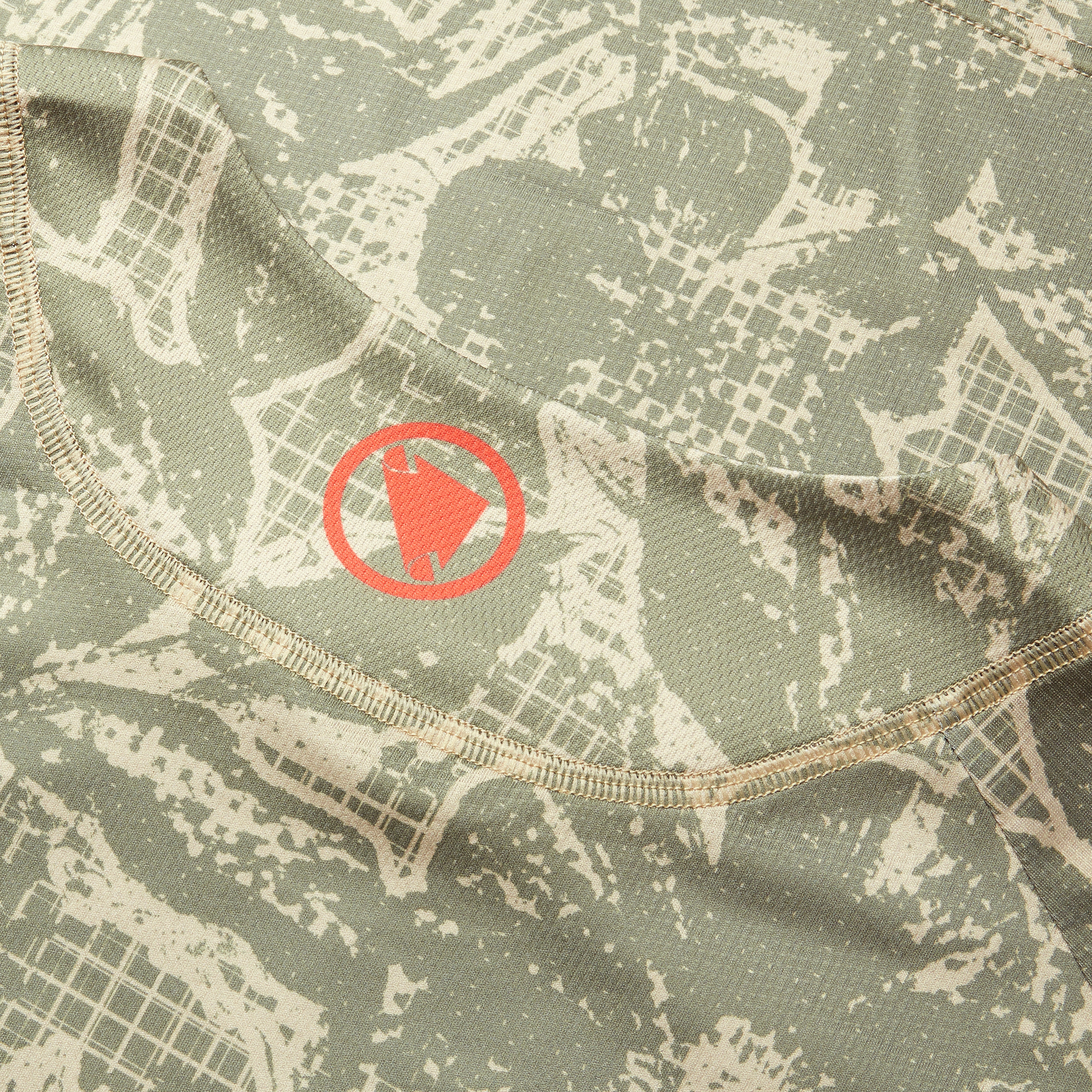 Endura Grid Floral Ltd Printed L/s Tee Tweed Green