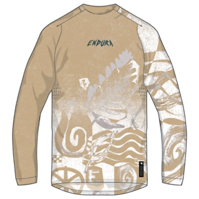 Endura Singletrack L/s Print Tee BROWN