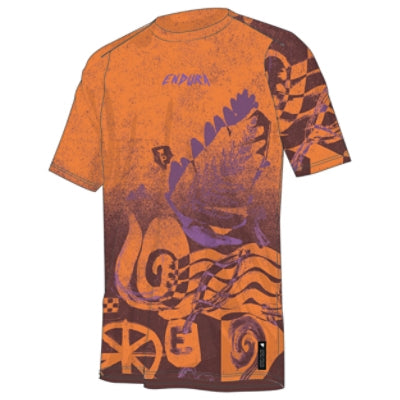 Endura Singletrack S/s Print Tee ORANGE