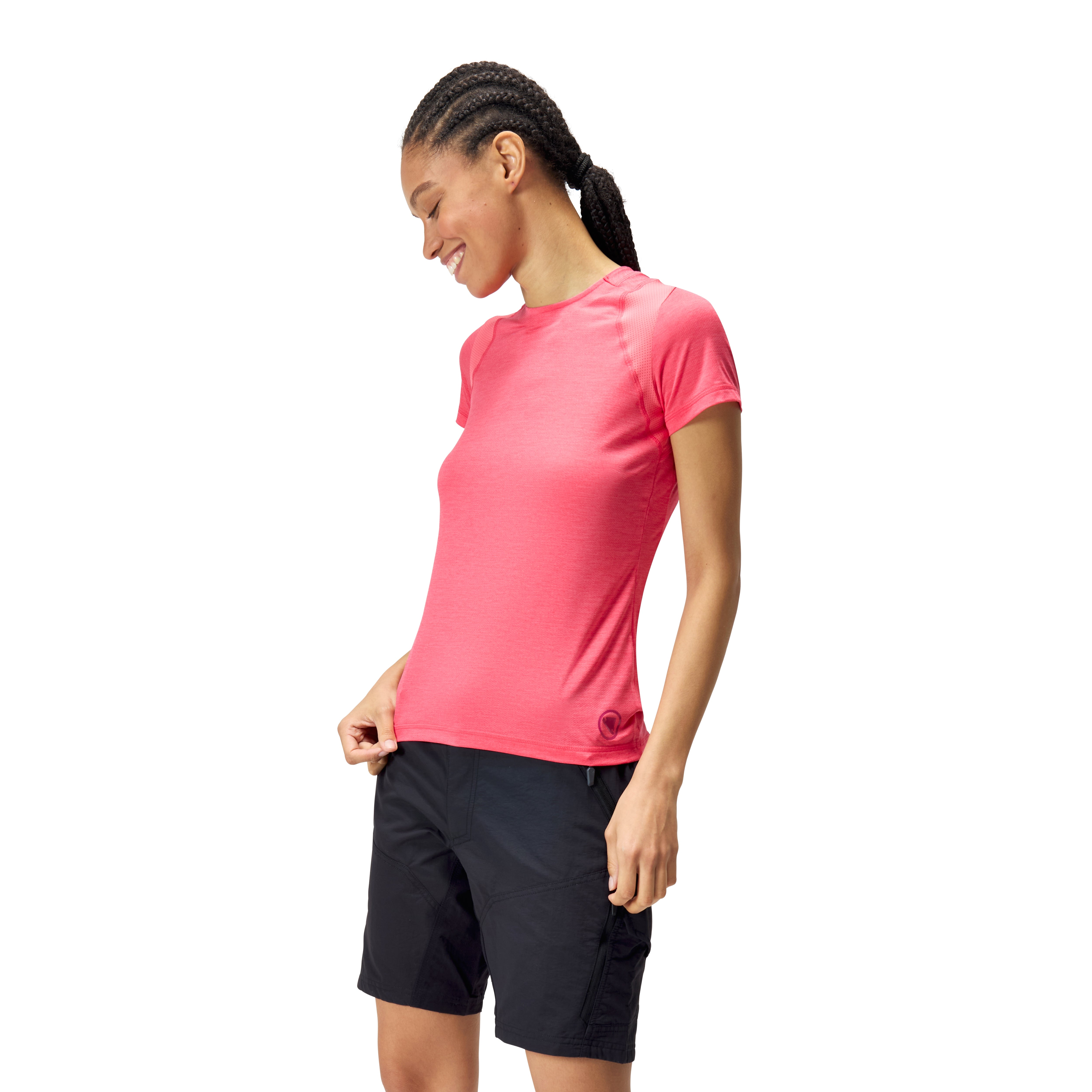 Endura Women's Singletrack S/s Jersey Punch Pink