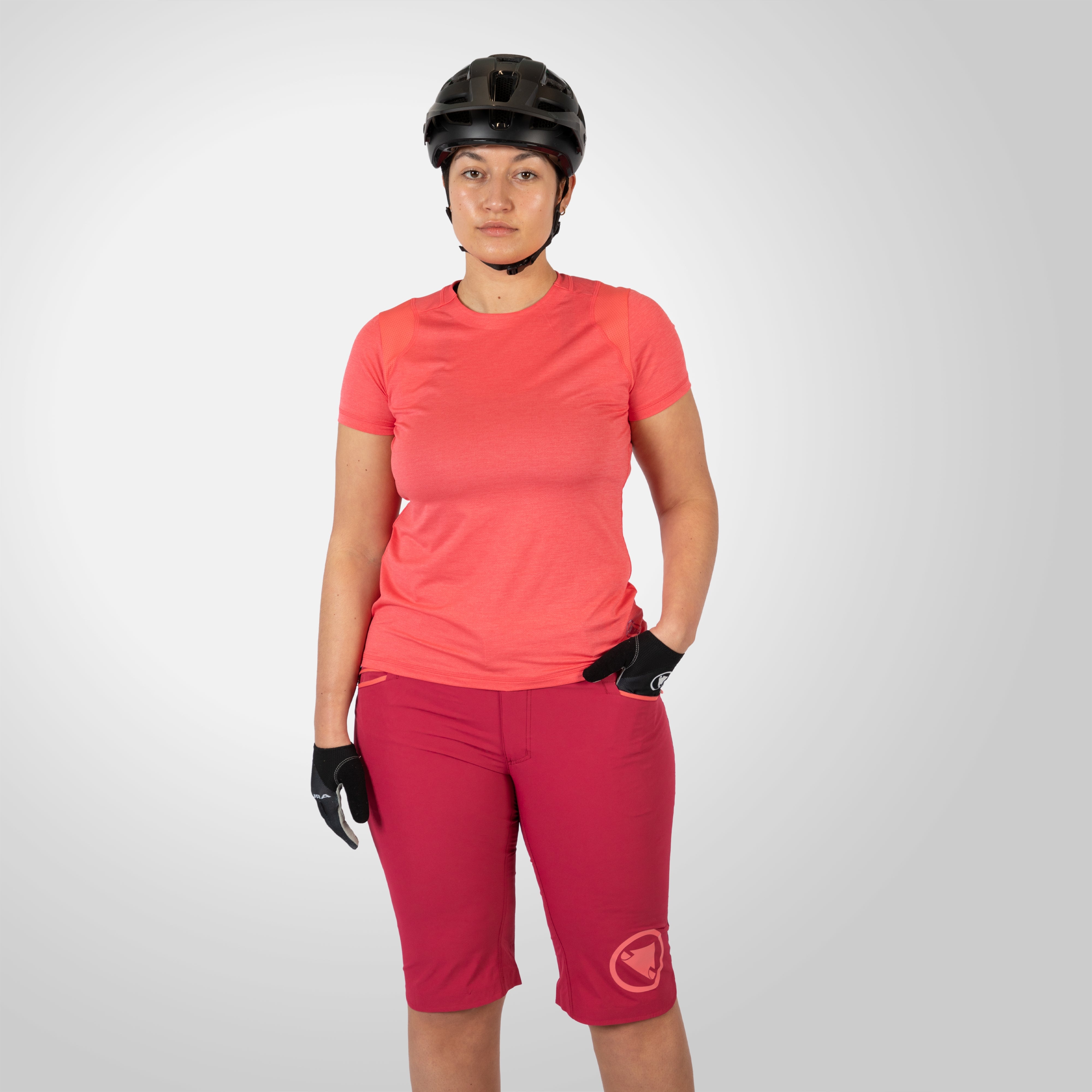 Endura Women's Singletrack S/s Jersey Punch Pink