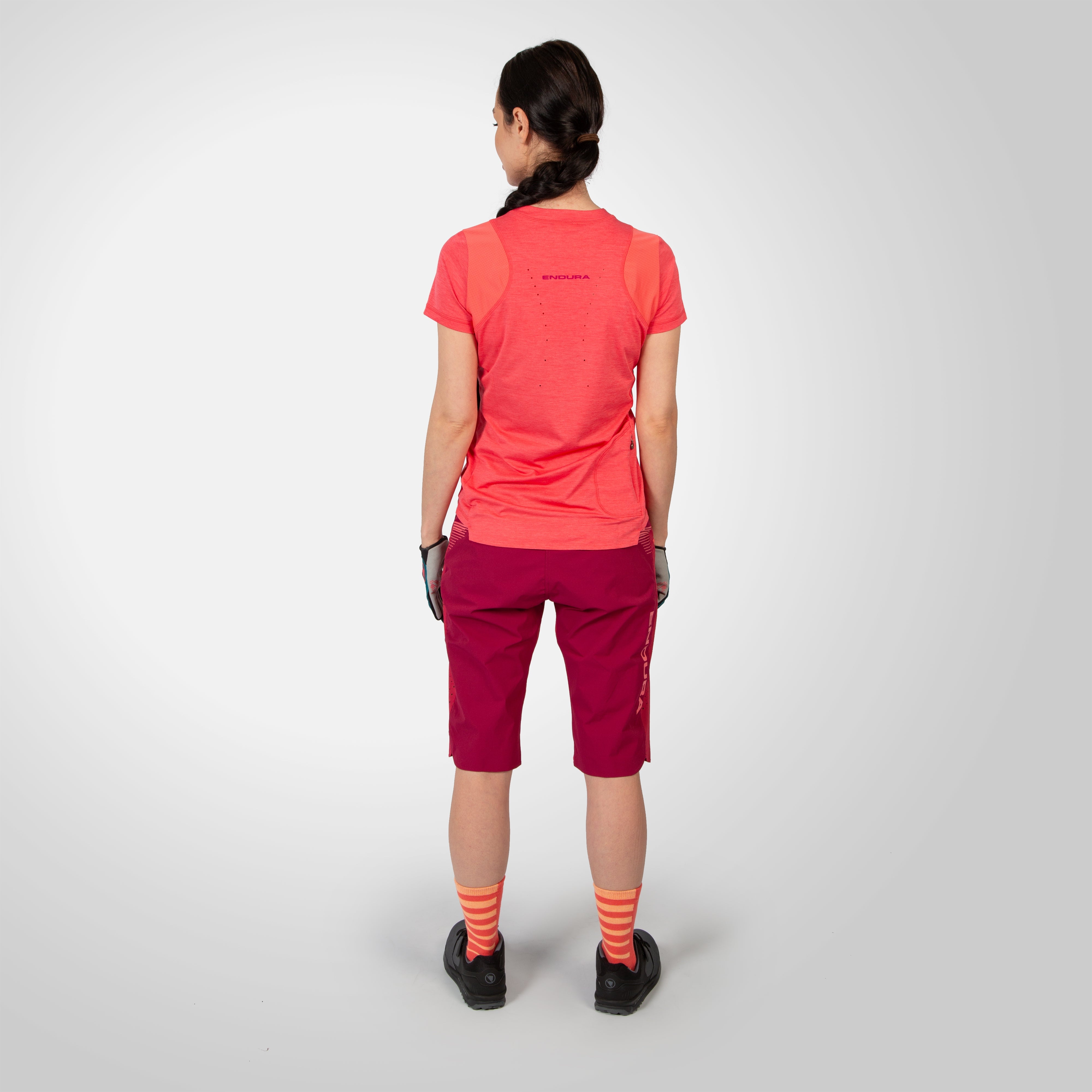 Endura Women's Singletrack S/s Jersey Punch Pink