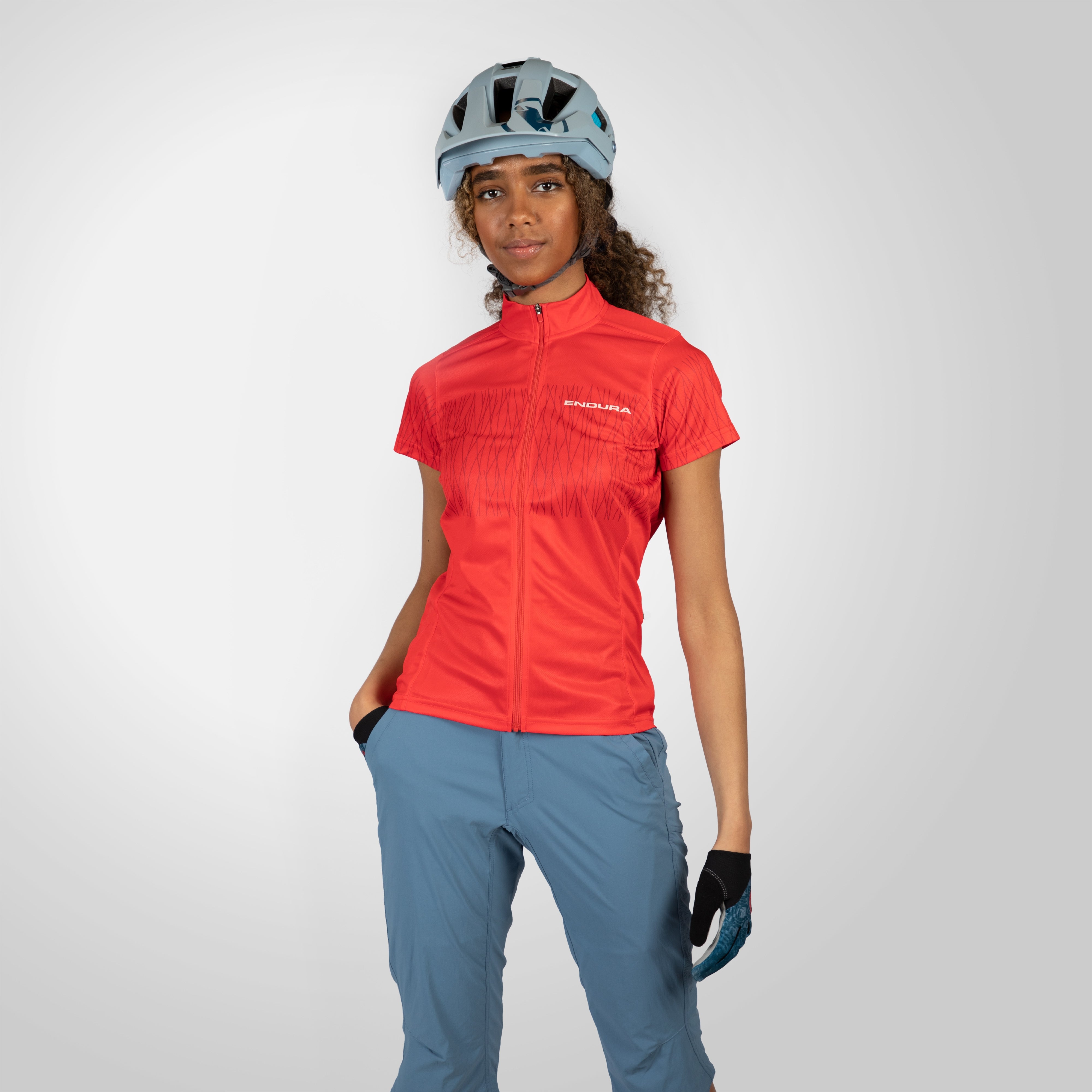 Endura Women's Hummvee Ray S/s Jersey Pomegranate
