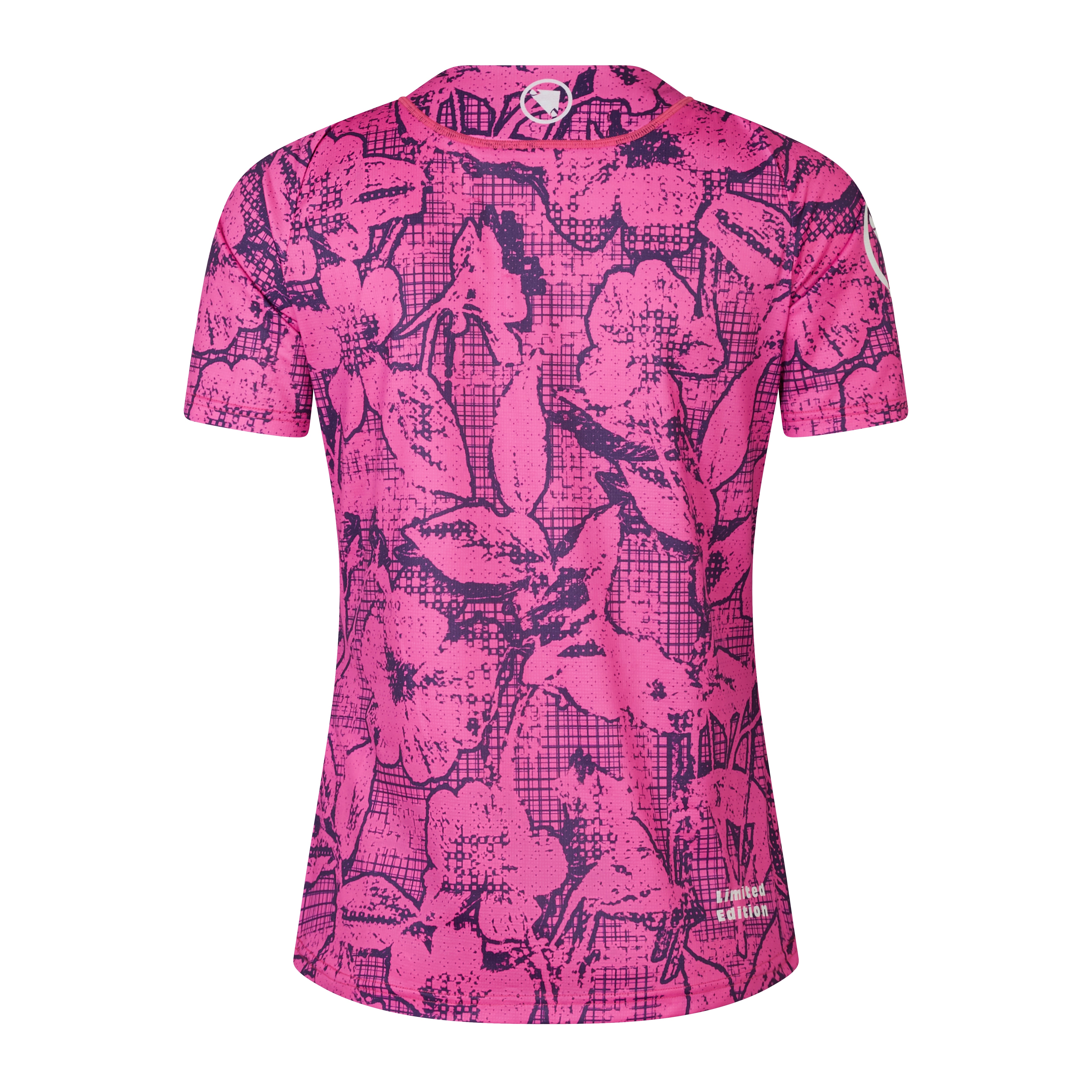 Endura Grid Floral Women's Ltd Printed S/s Tee Pink Pop