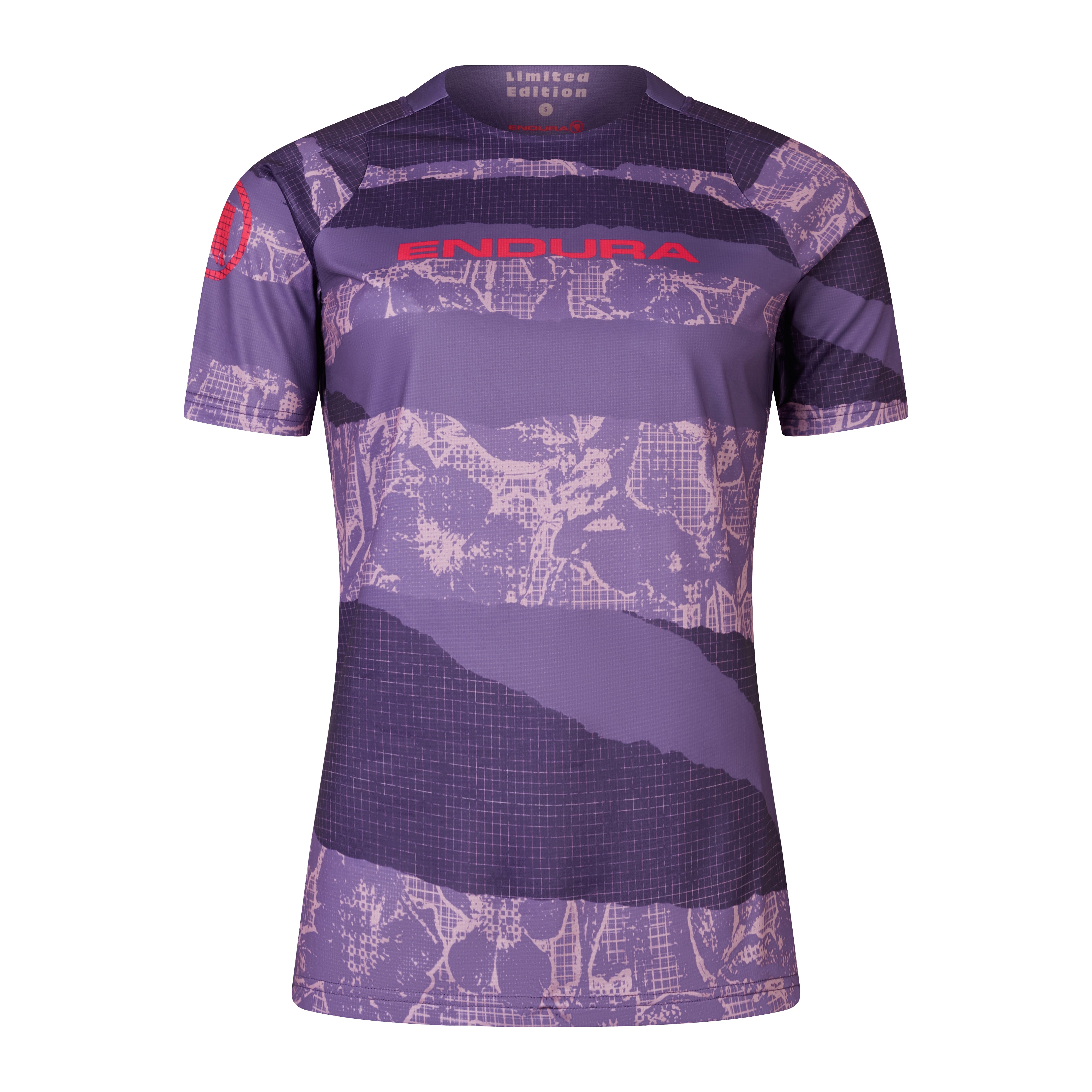 Endura Patchwork Women's Ltd Printed S/s Tee Bramble 2XL