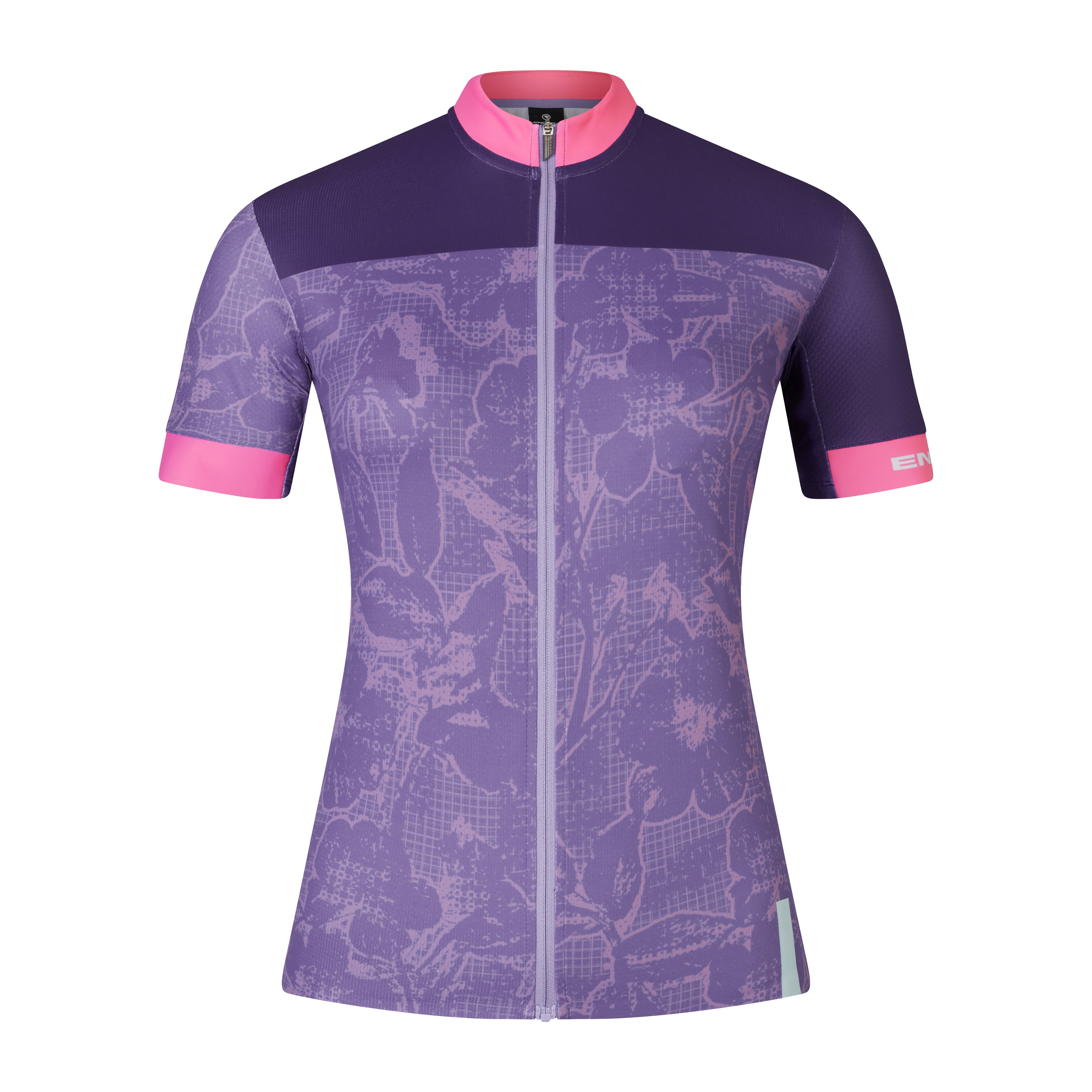 Endura Floral Block Women's Fs260 Print S/s Jersey Bramble