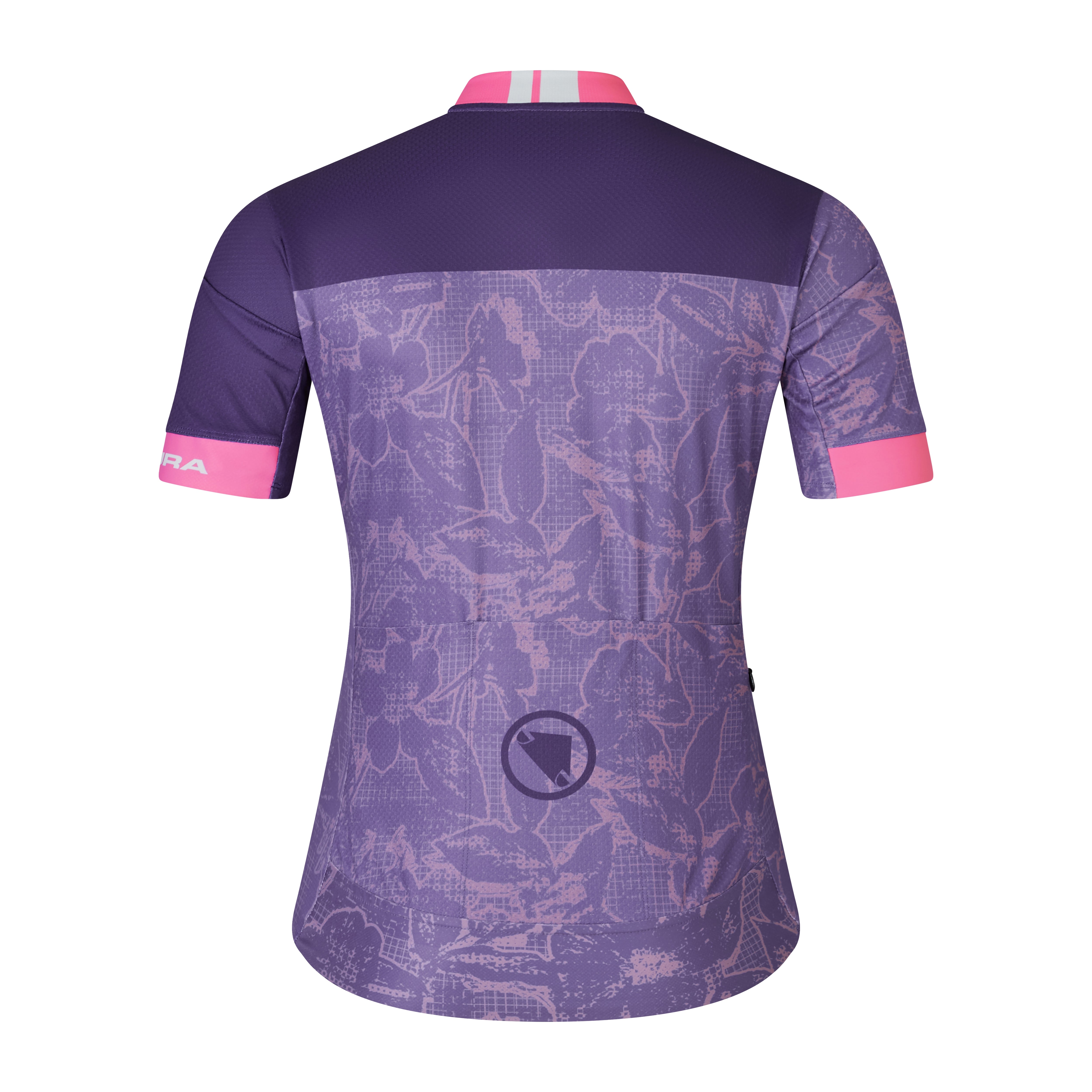Endura Floral Block Women's Fs260 Print S/s Jersey Bramble
