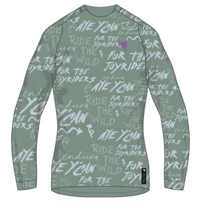 Endura Women's Singletrack L/s Print Tee GREEN