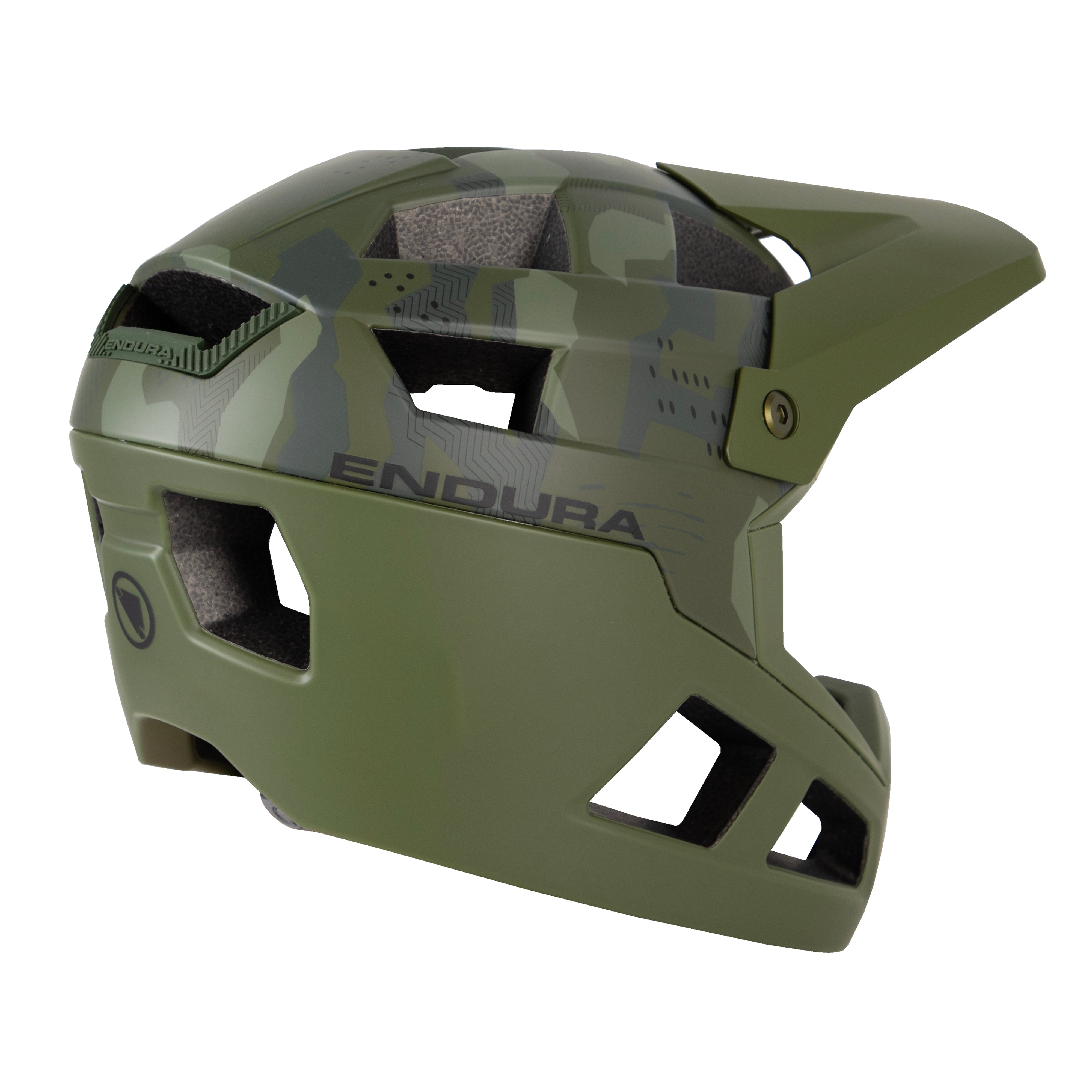 Endura Singletrack Youth Full Face Helmet Olive Green ONESZ