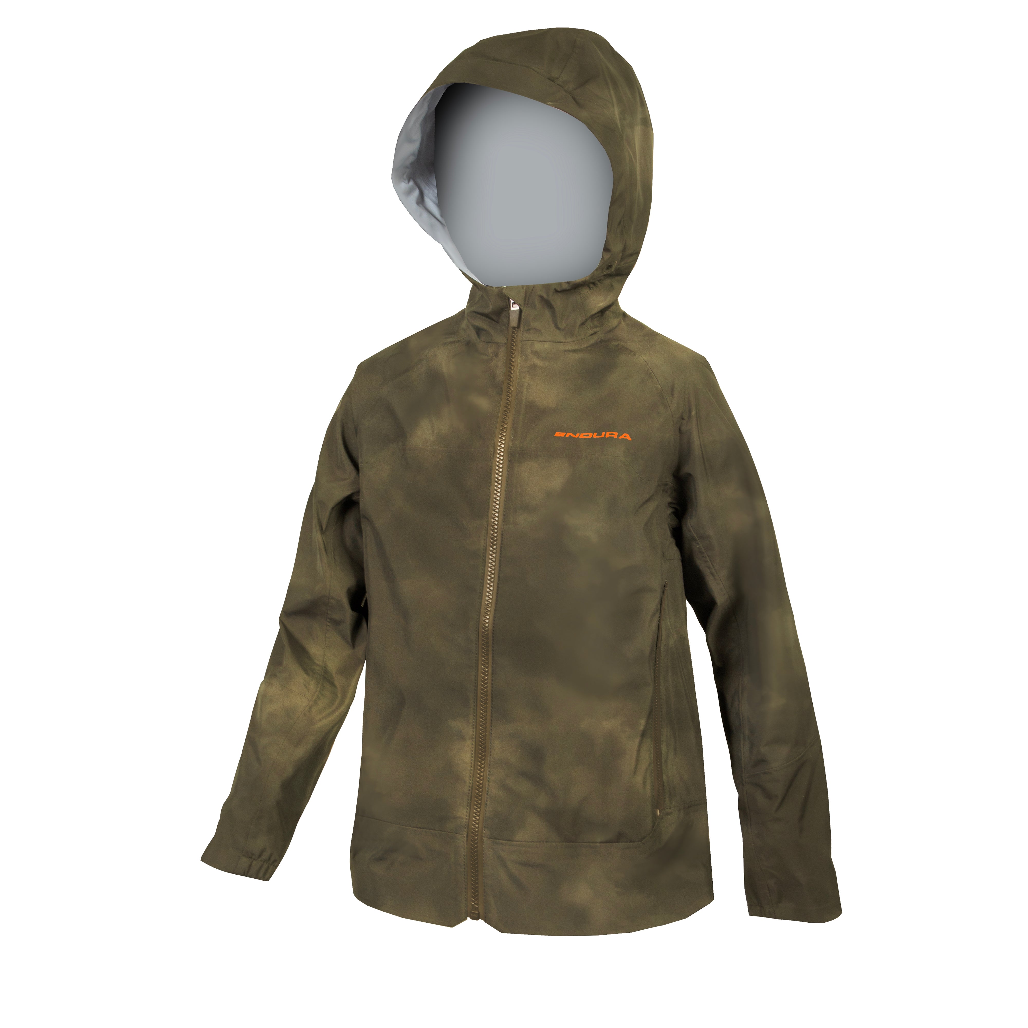Endura Kids Mt500 Jr Waterproof Jacket Tweed Green