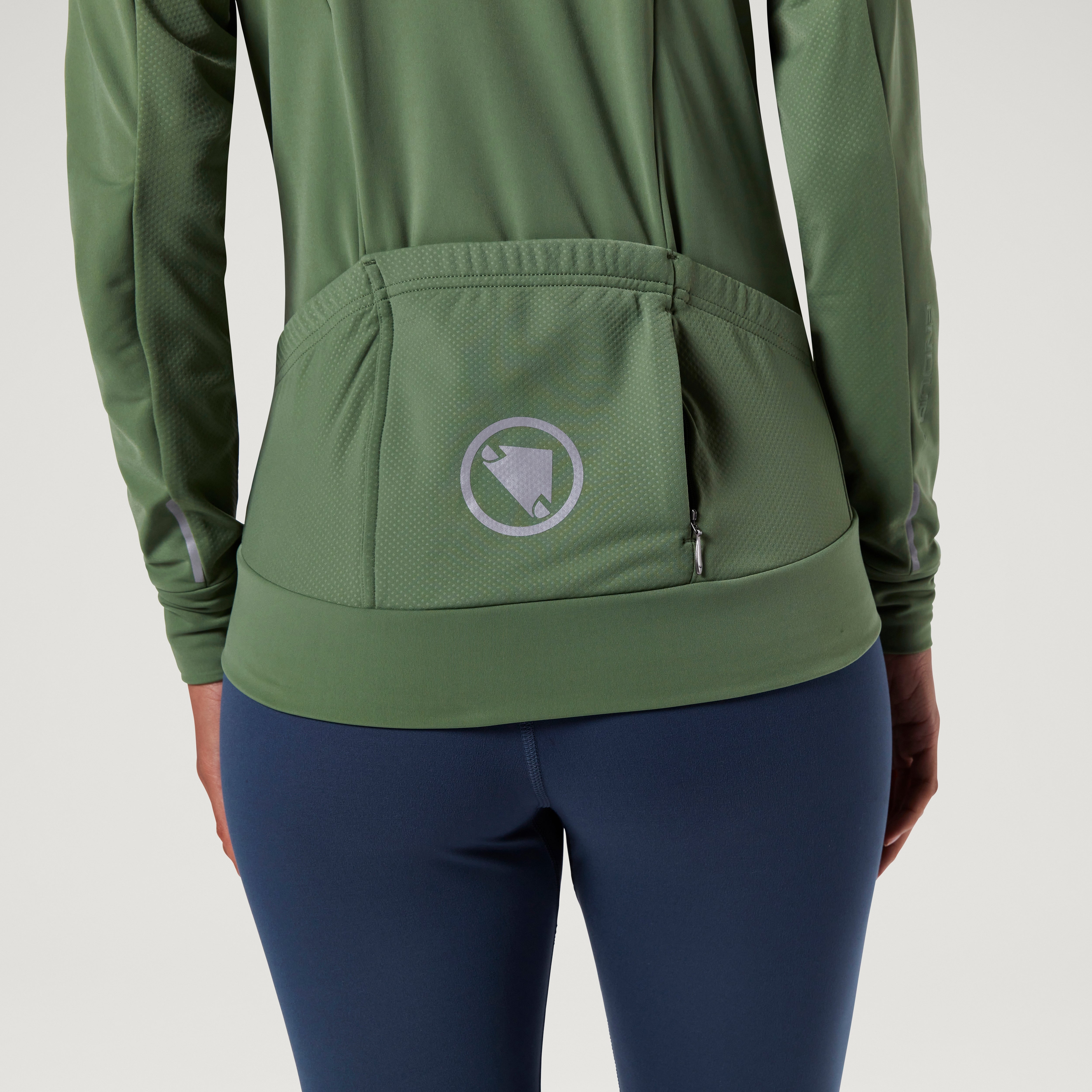 Endura Women's Xtract Roubaix L/s Jersey Mag Machair Green