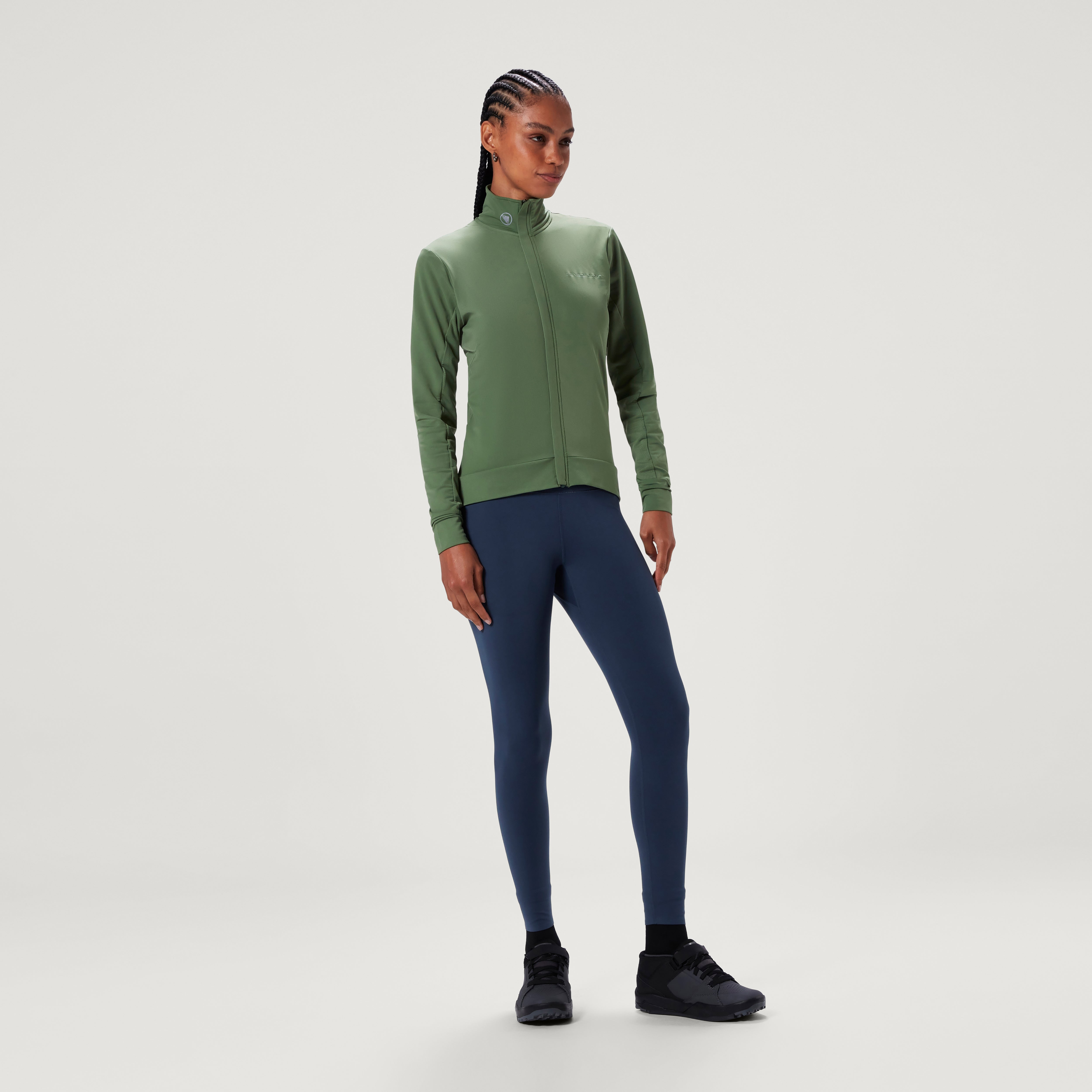 Endura Women's Xtract Roubaix L/s Jersey Mag Machair Green