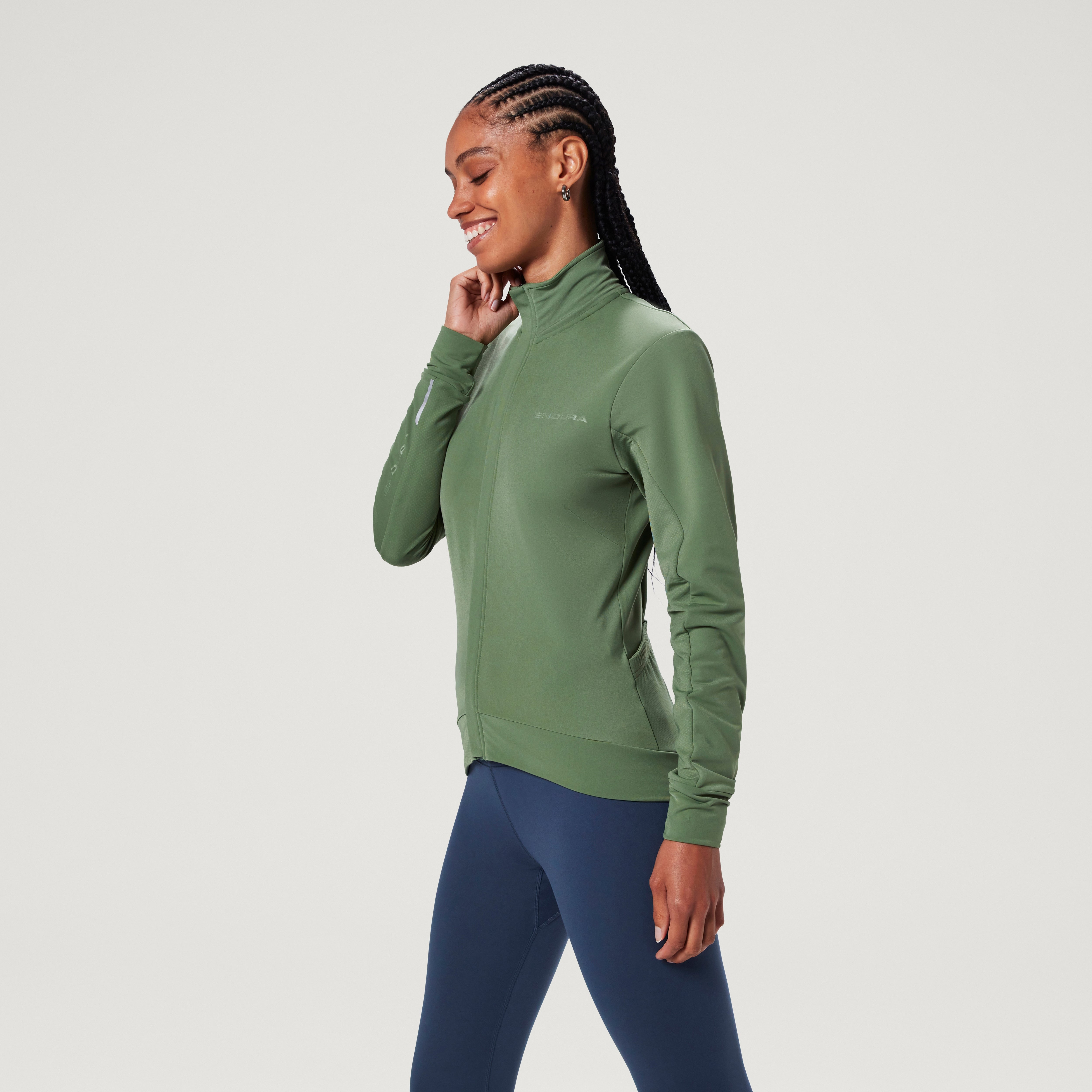 Endura Women's Xtract Roubaix L/s Jersey Mag Machair Green