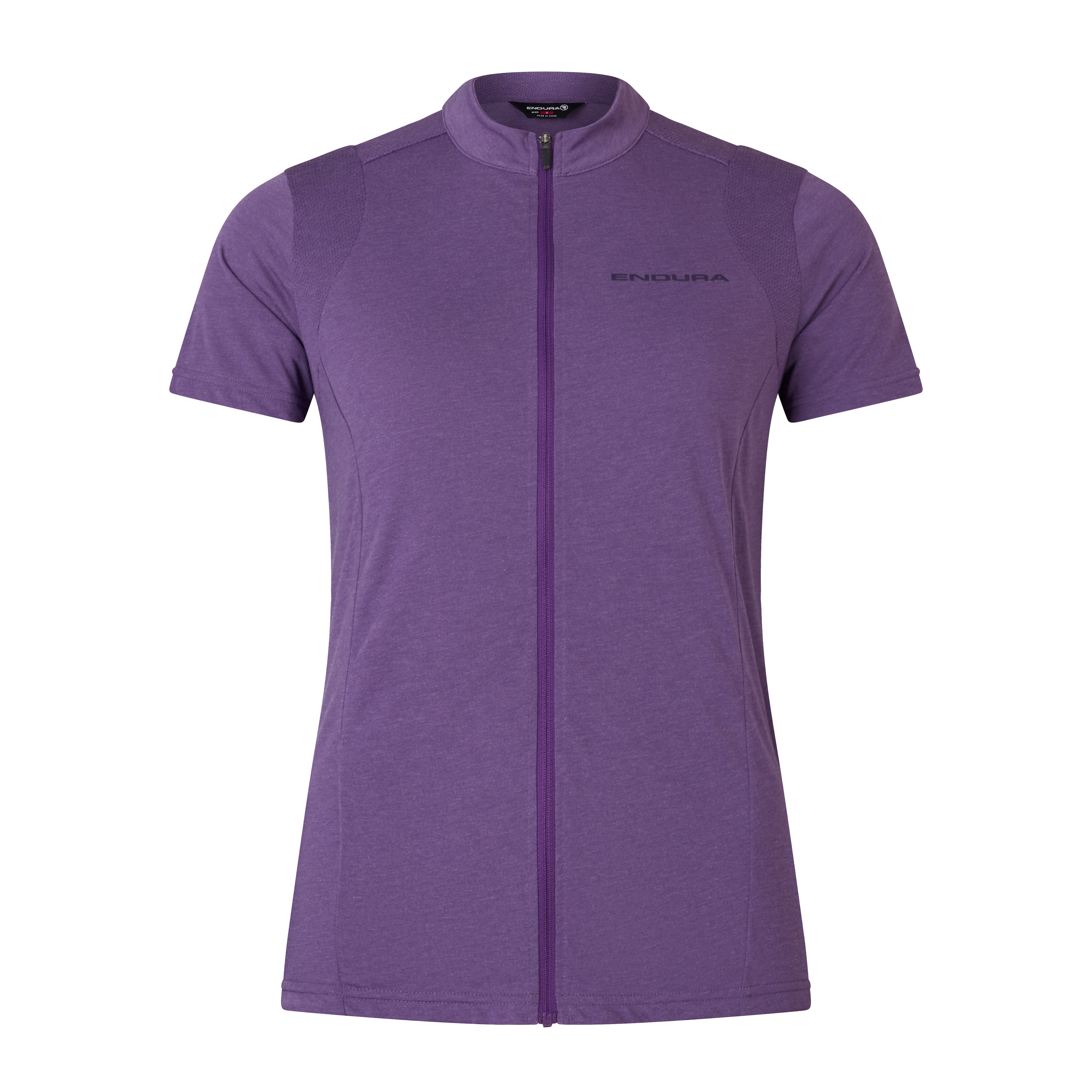 Endura Women's Loop S/s Zipped Jersey Heather