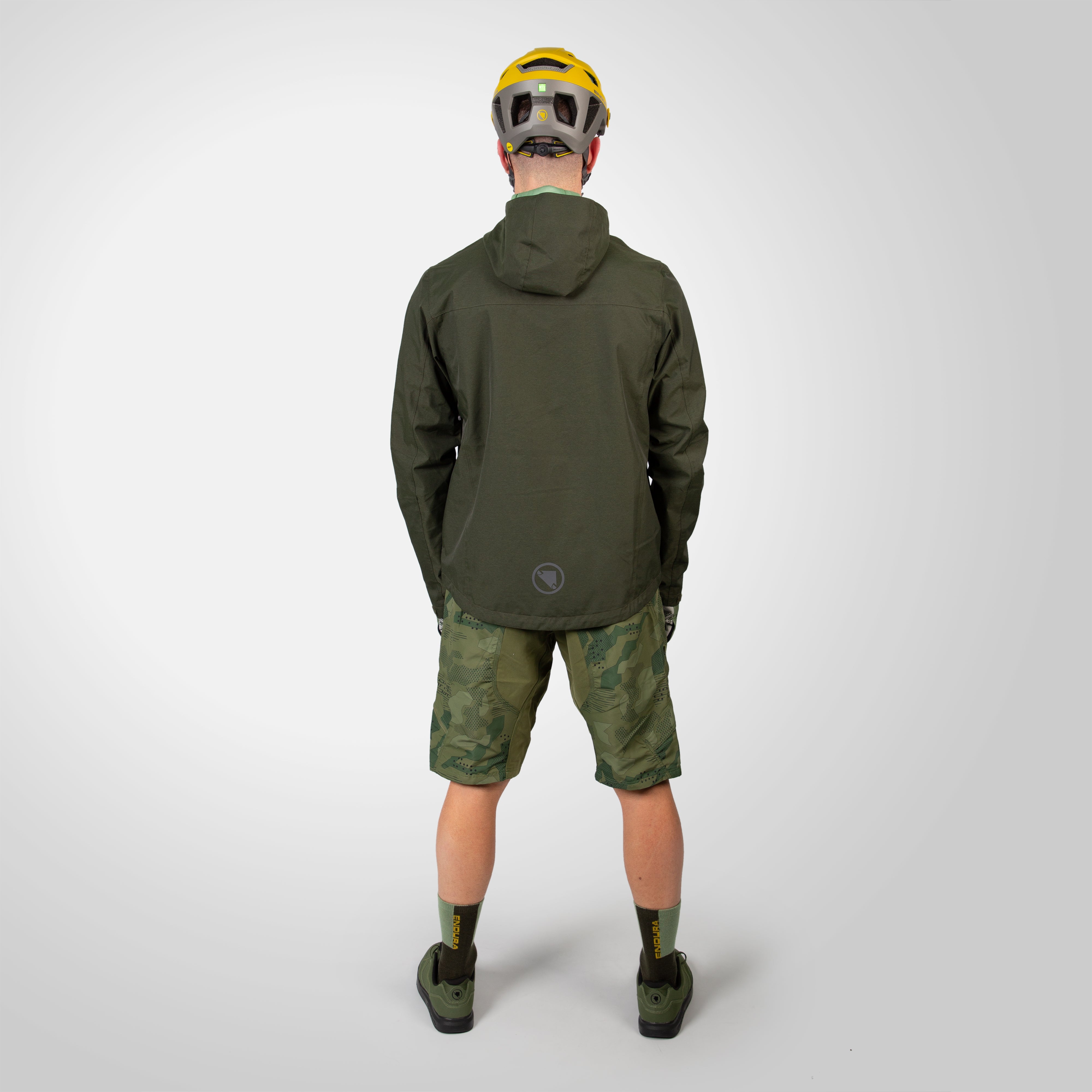 Endura Hummvee Wproof Hooded Jkt Bo Bottle Green 2XL
