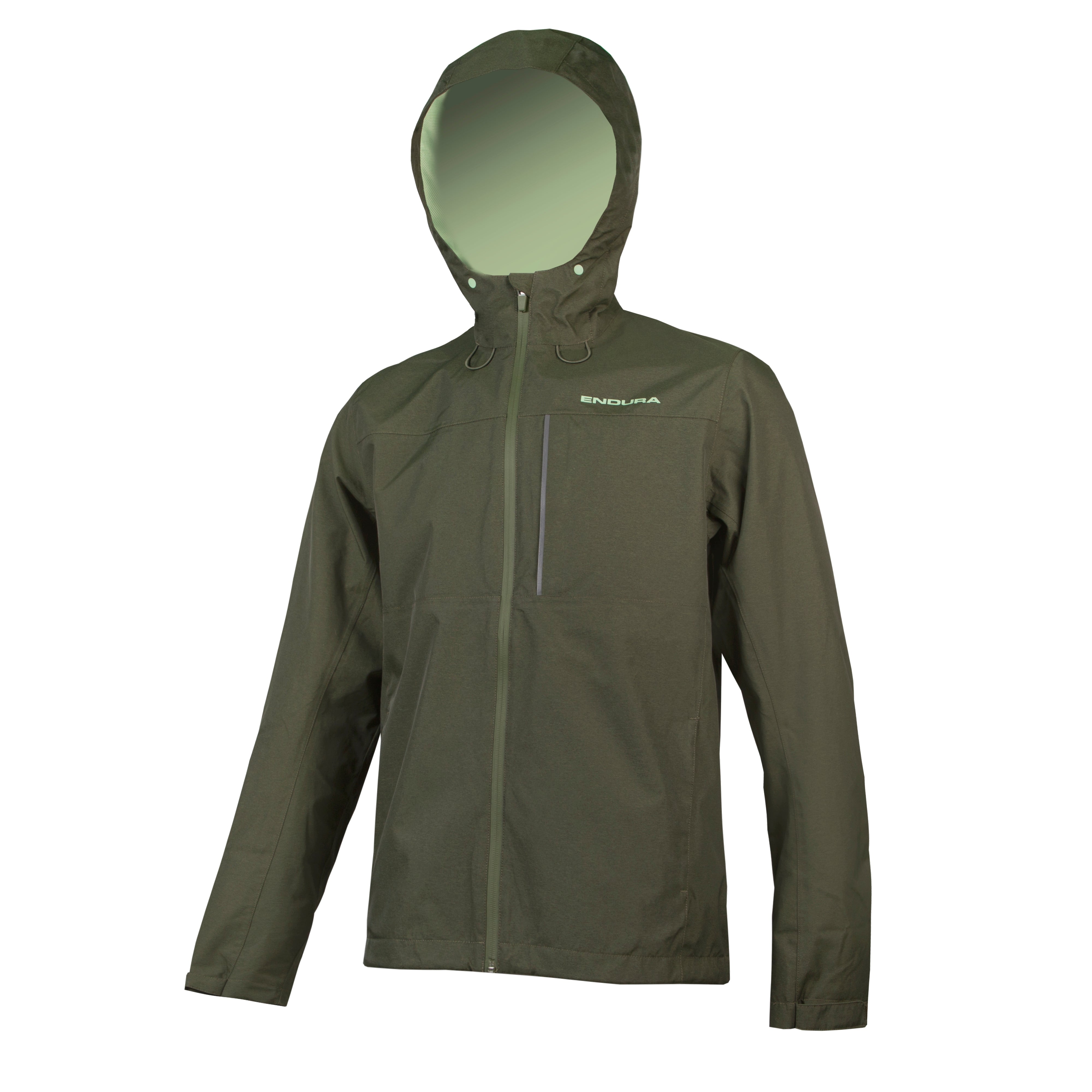 Endura Hummvee Wproof Hooded Jkt Bo Bottle Green 2XL