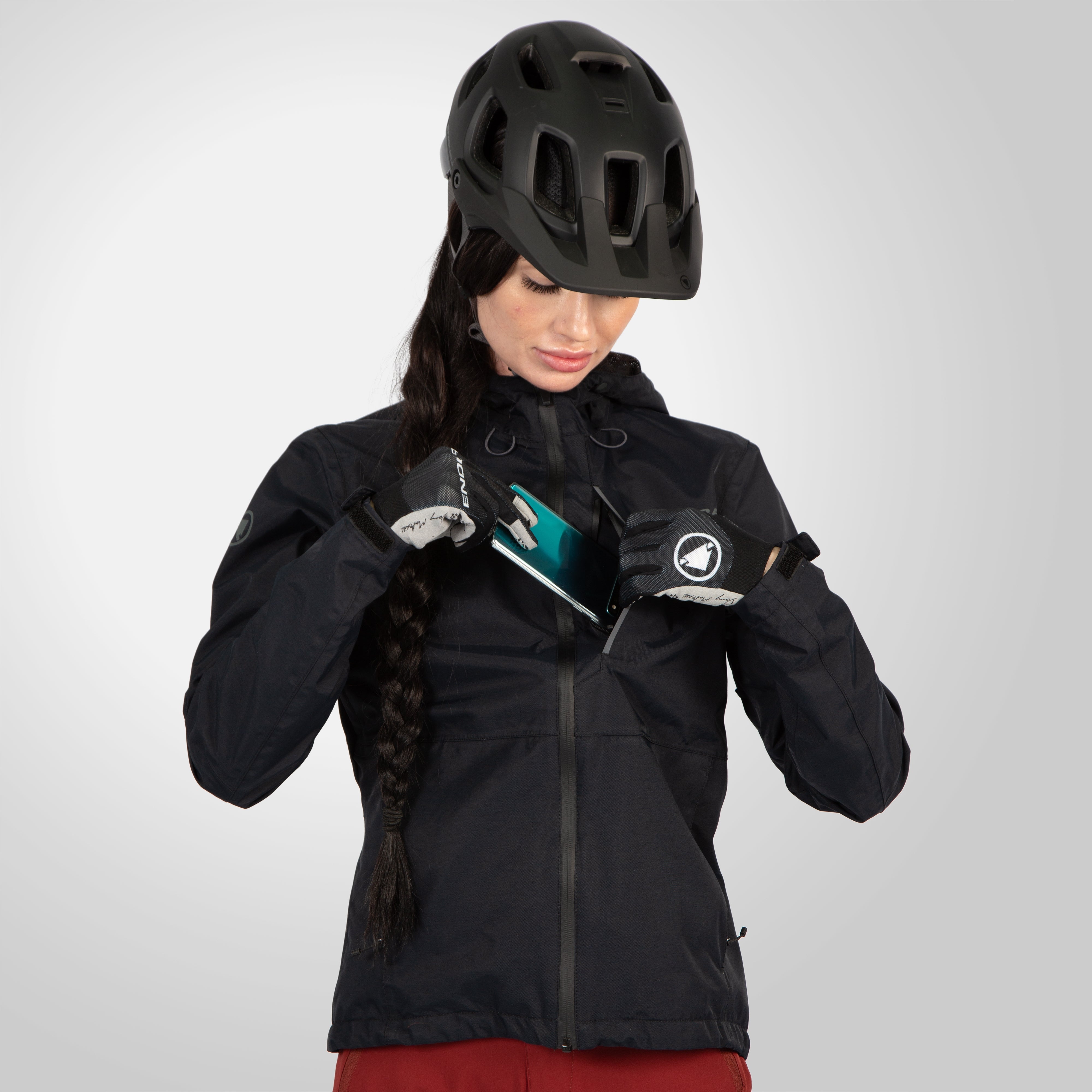 Endura Women's Hummvee Waterproof Hooded Jacket Black