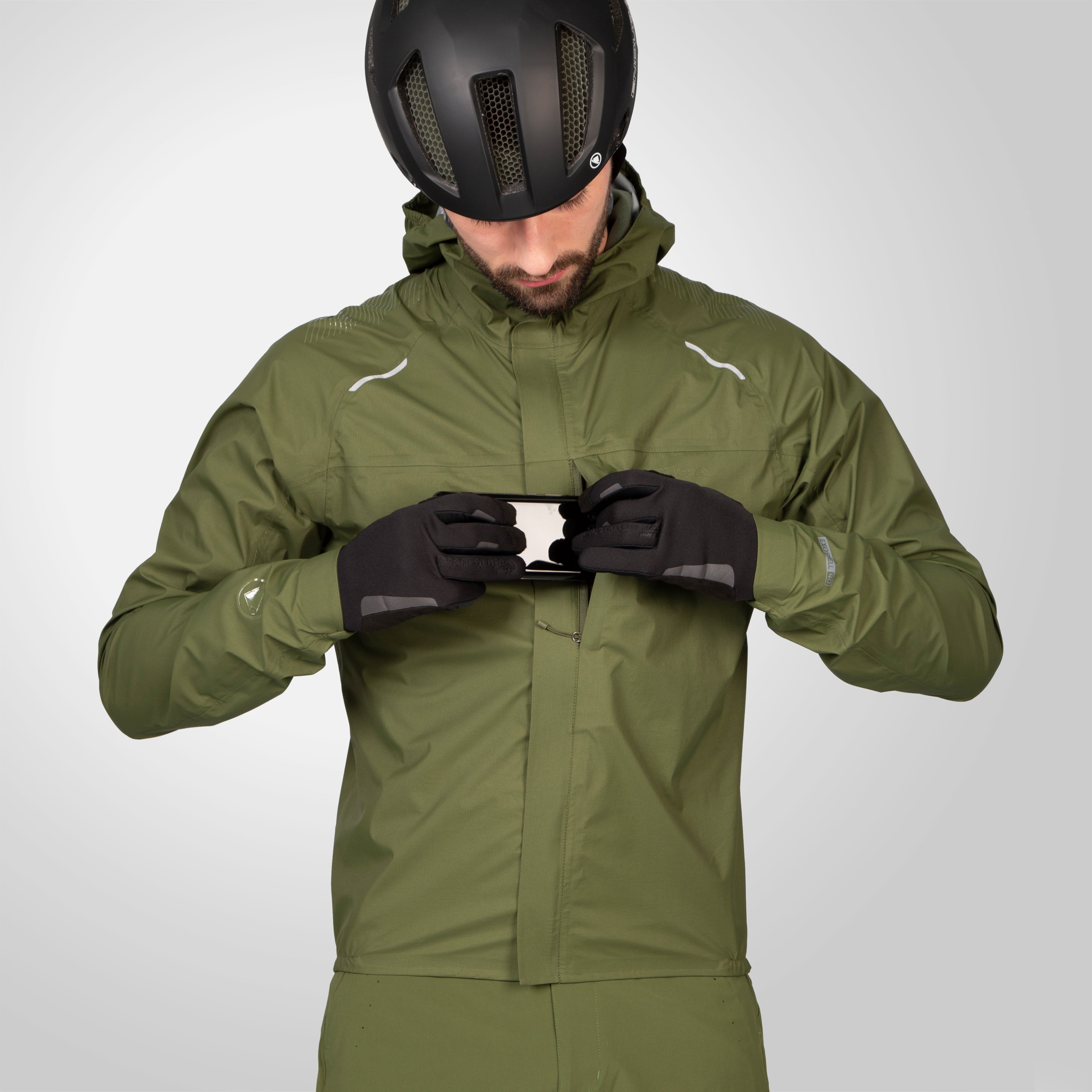 Endura Gv500 Waterproof Jacket Olive Green