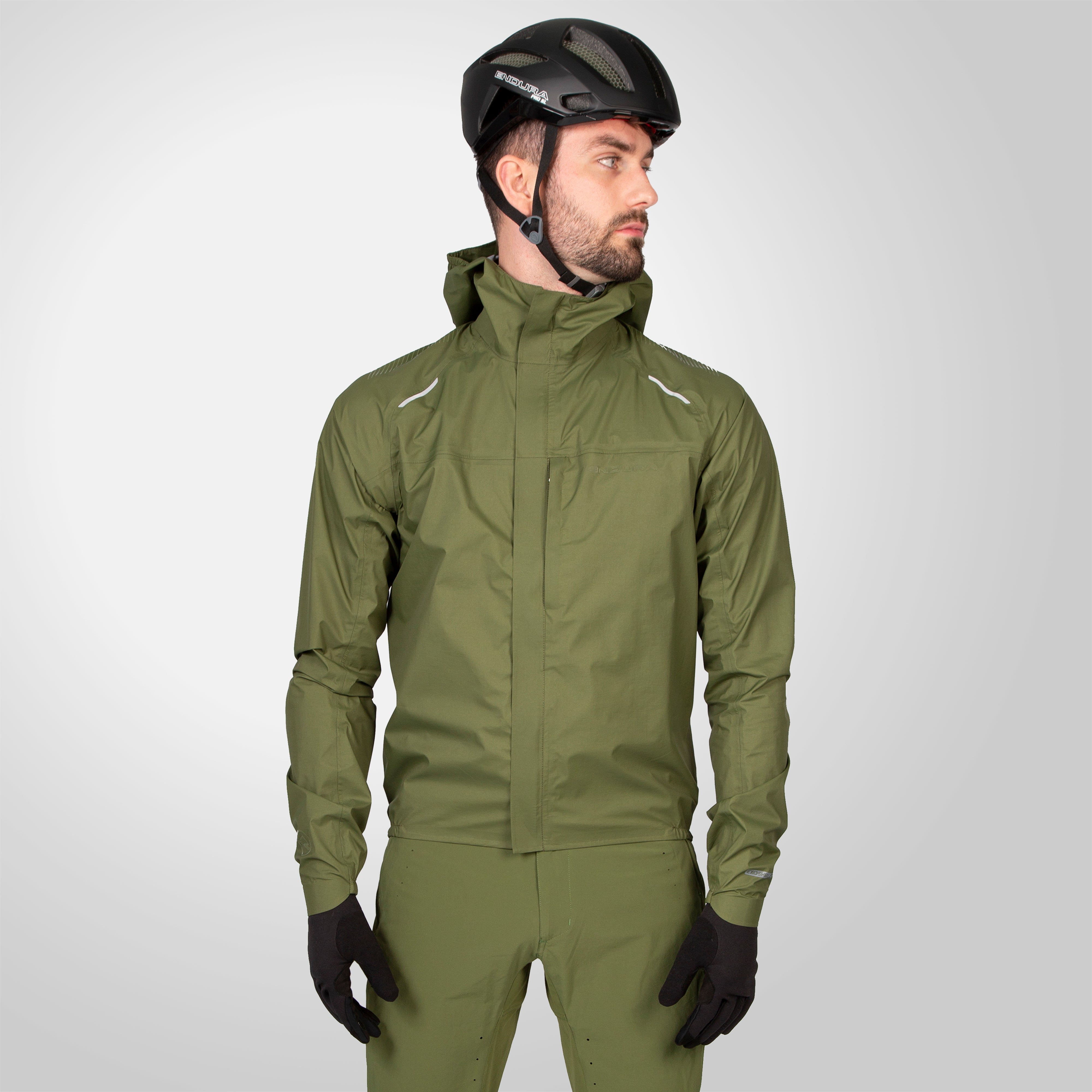 Endura Gv500 Waterproof Jacket Olive Green